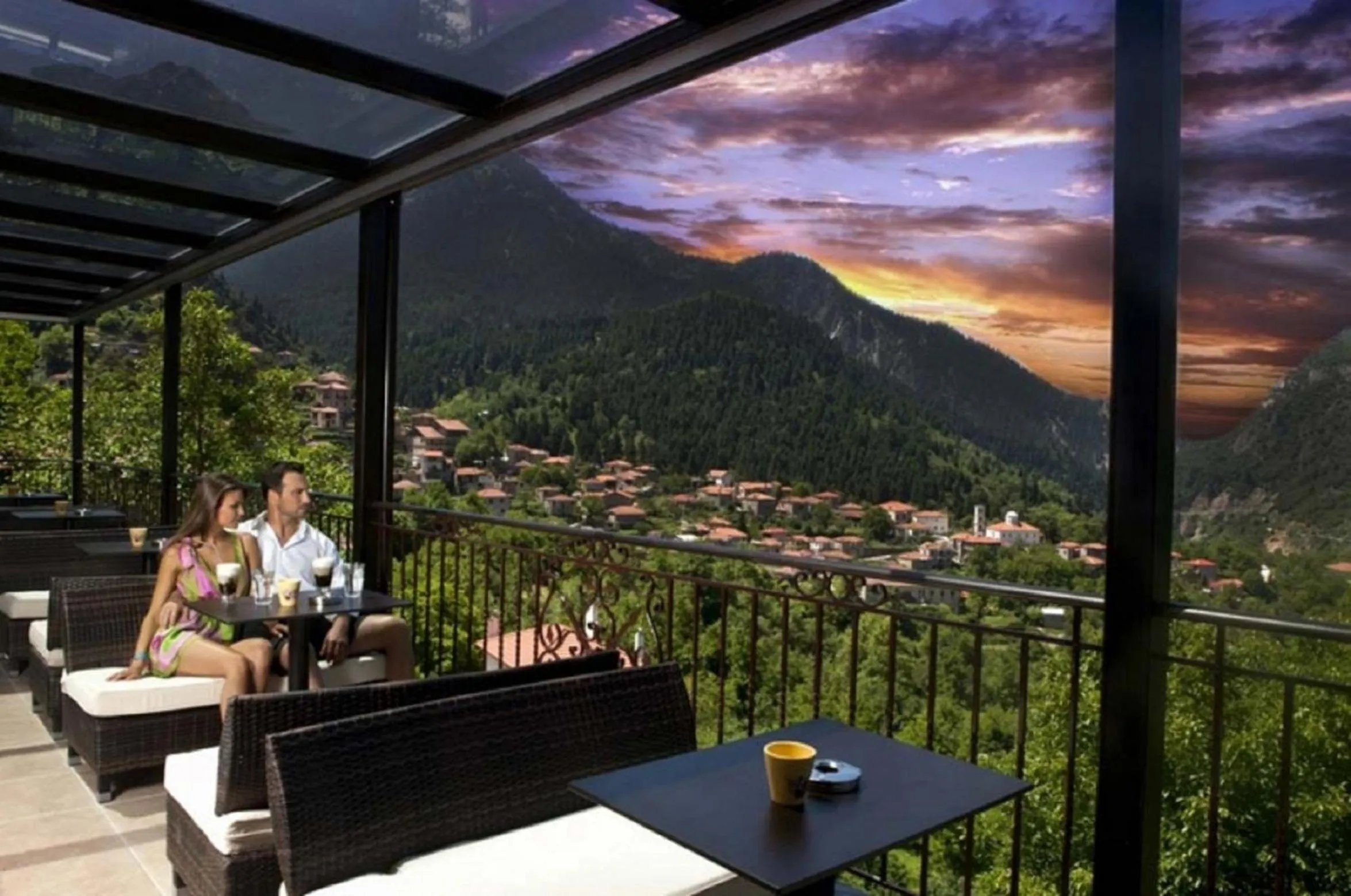 Patio in Archontopetra Boutique Hotel