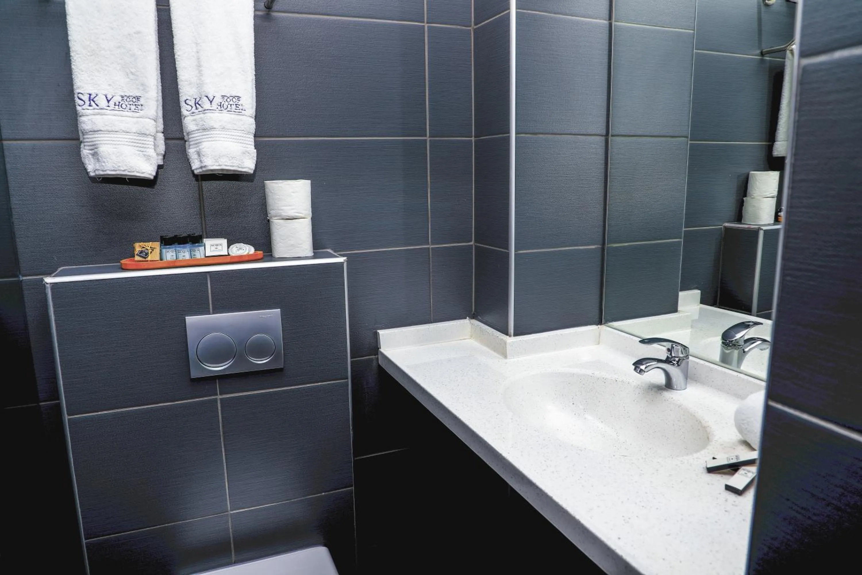 Bathroom in Sky Roof Hotel