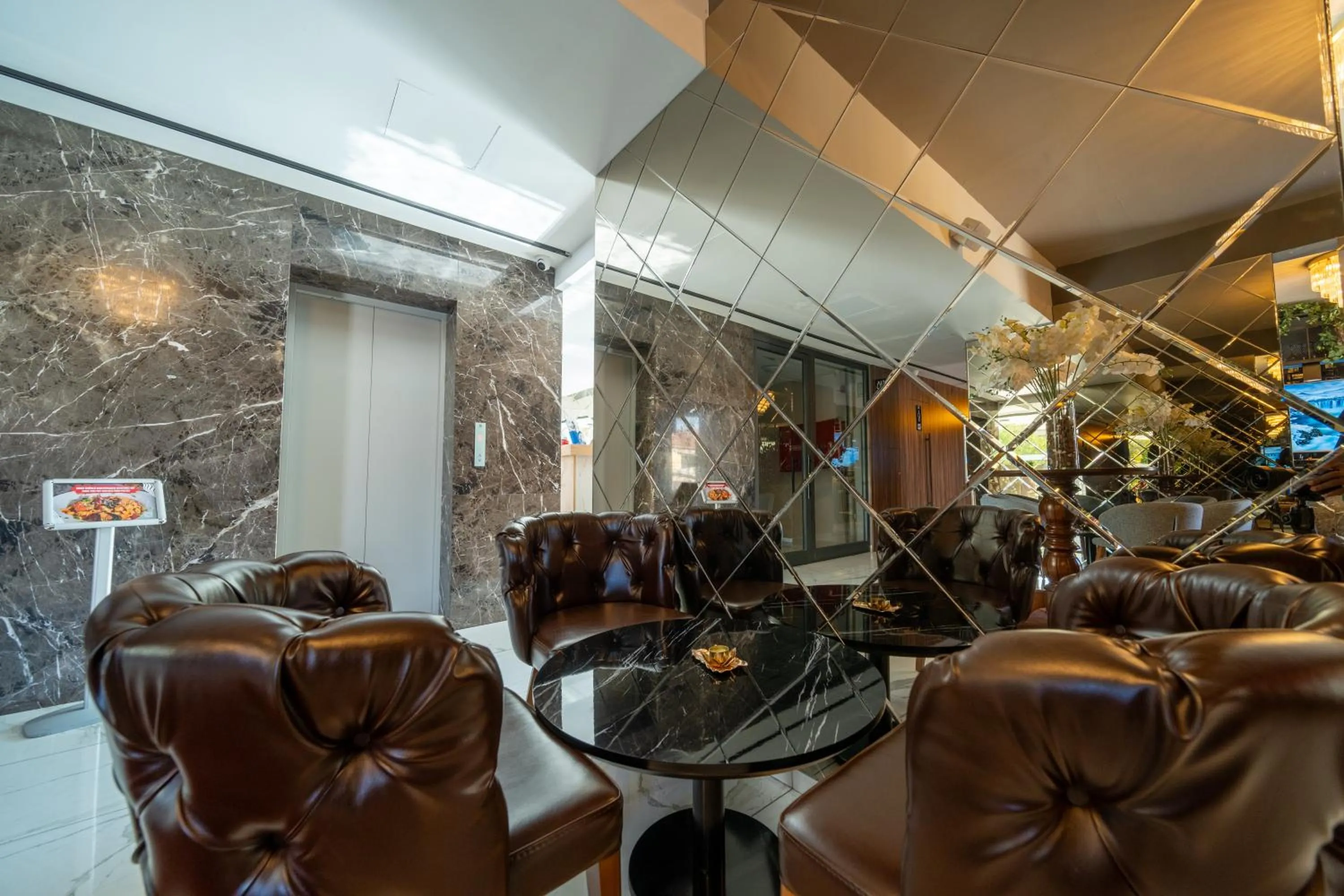 Lobby or reception in Sky Roof Hotel