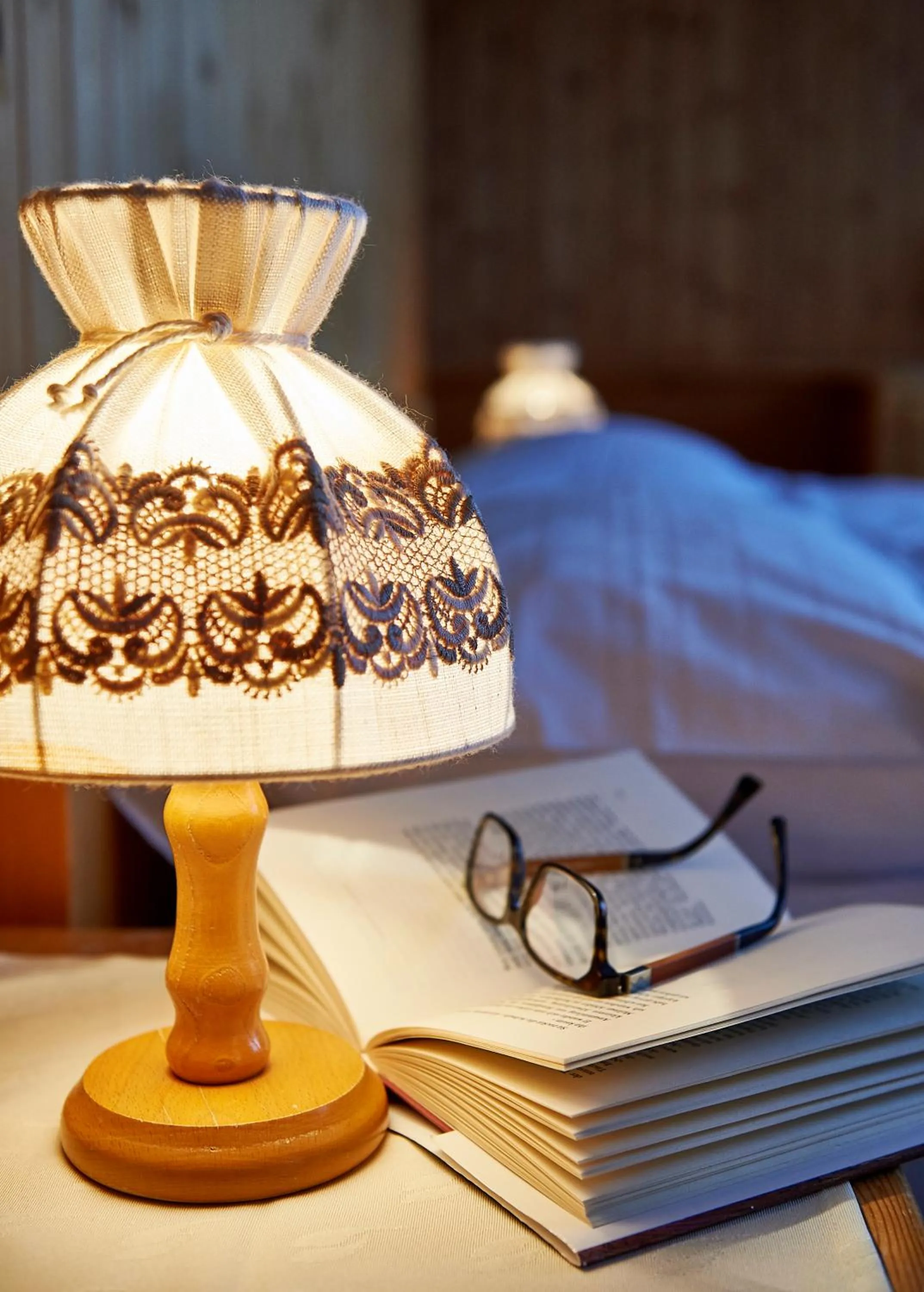 Decorative detail, Bed in Hotel Sonnenhalde, Arosa