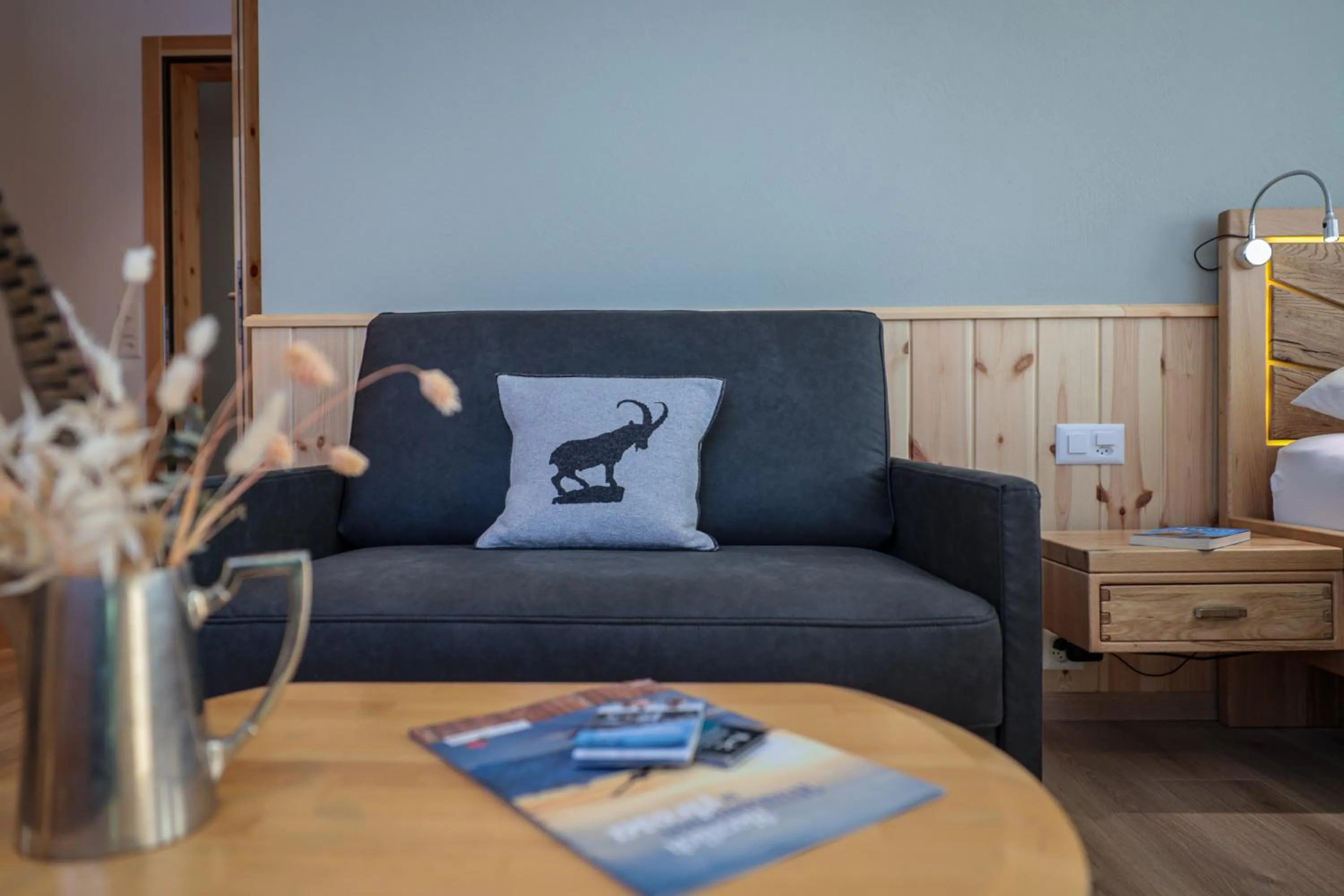 Living room in Hotel Sonnenhalde, Arosa