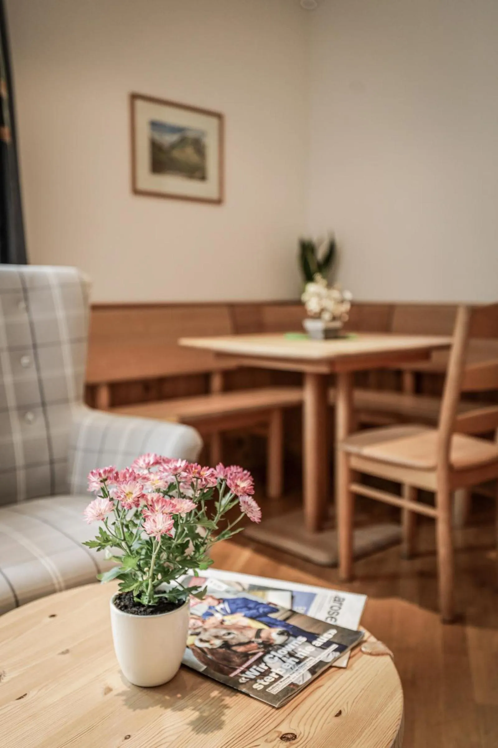 Living room in Hotel Sonnenhalde, Arosa