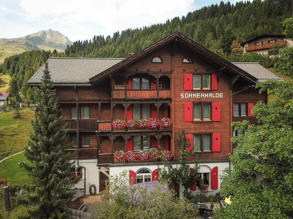 Property building in Hotel Sonnenhalde, Arosa