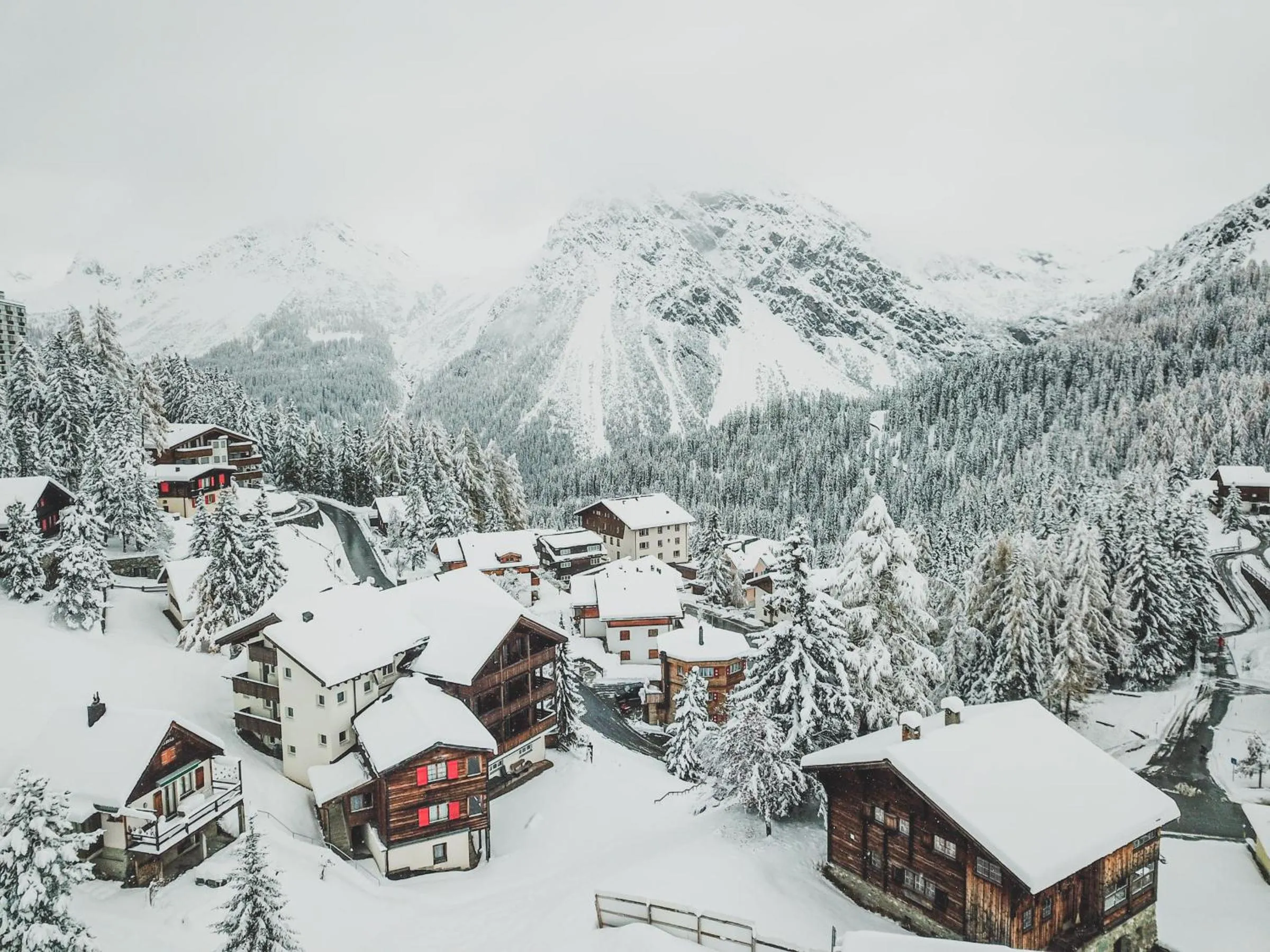 Property building in Hotel Sonnenhalde, Arosa