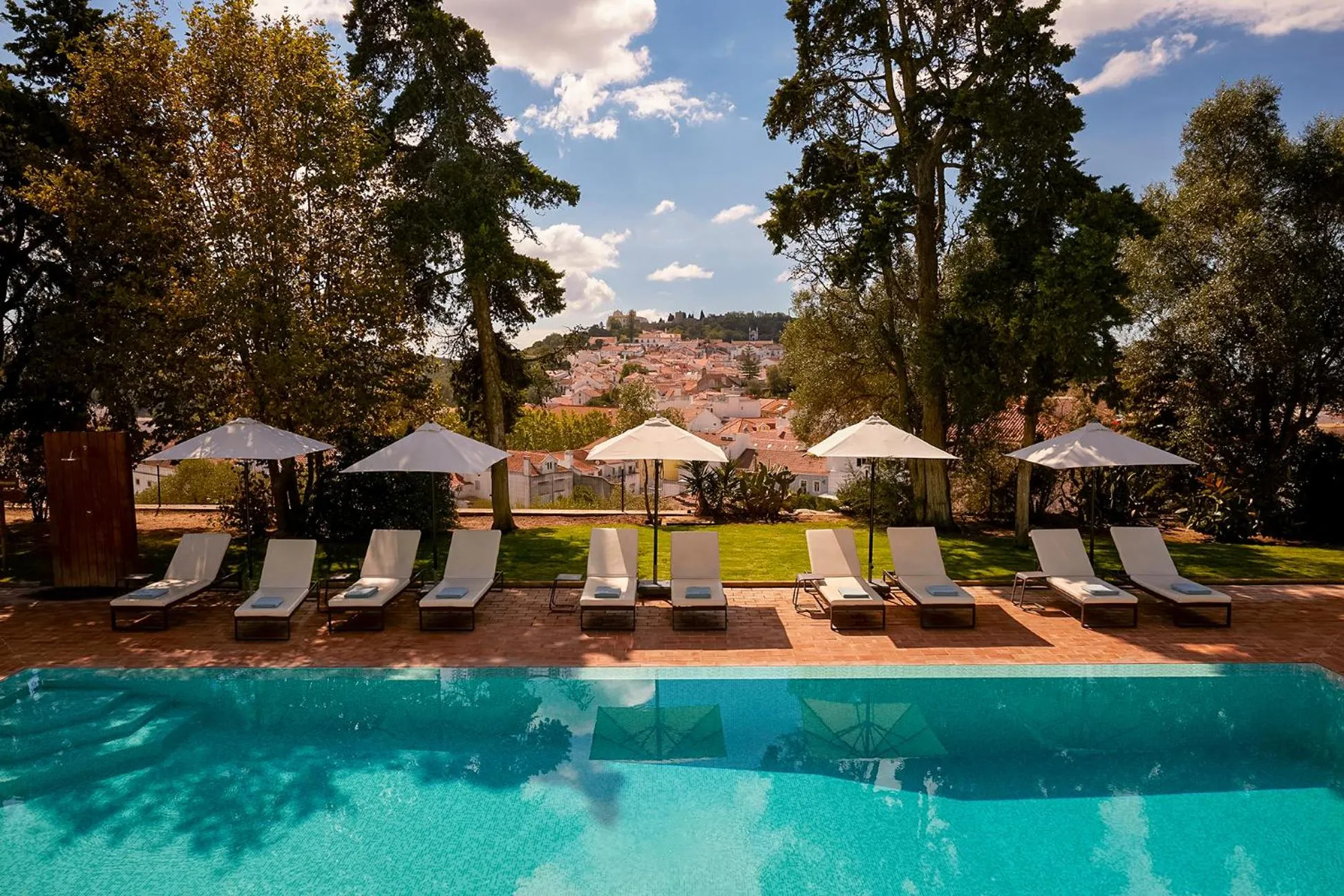 Pool view in Santiago Hotel