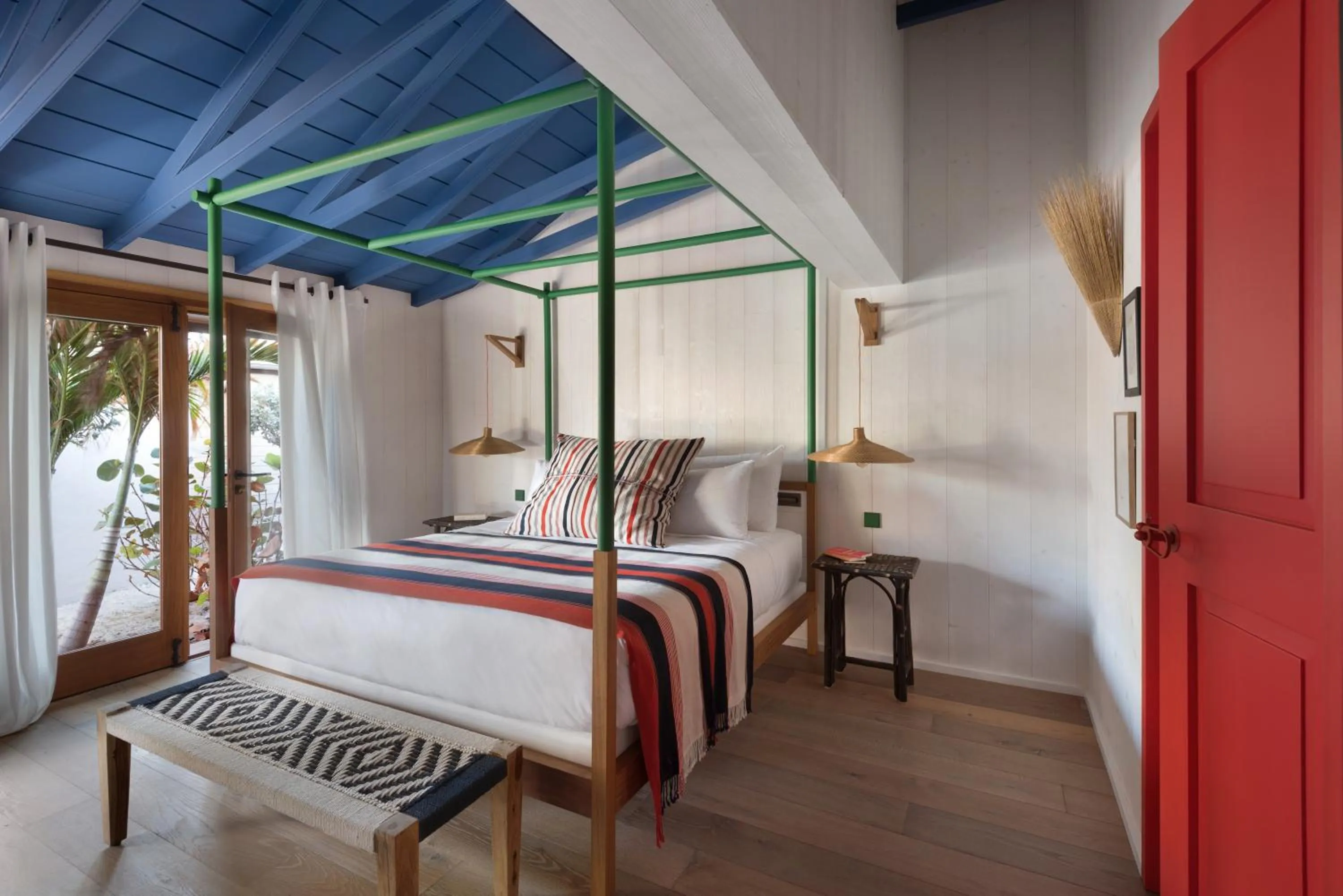 Bedroom, Bed in Hotel Manapany