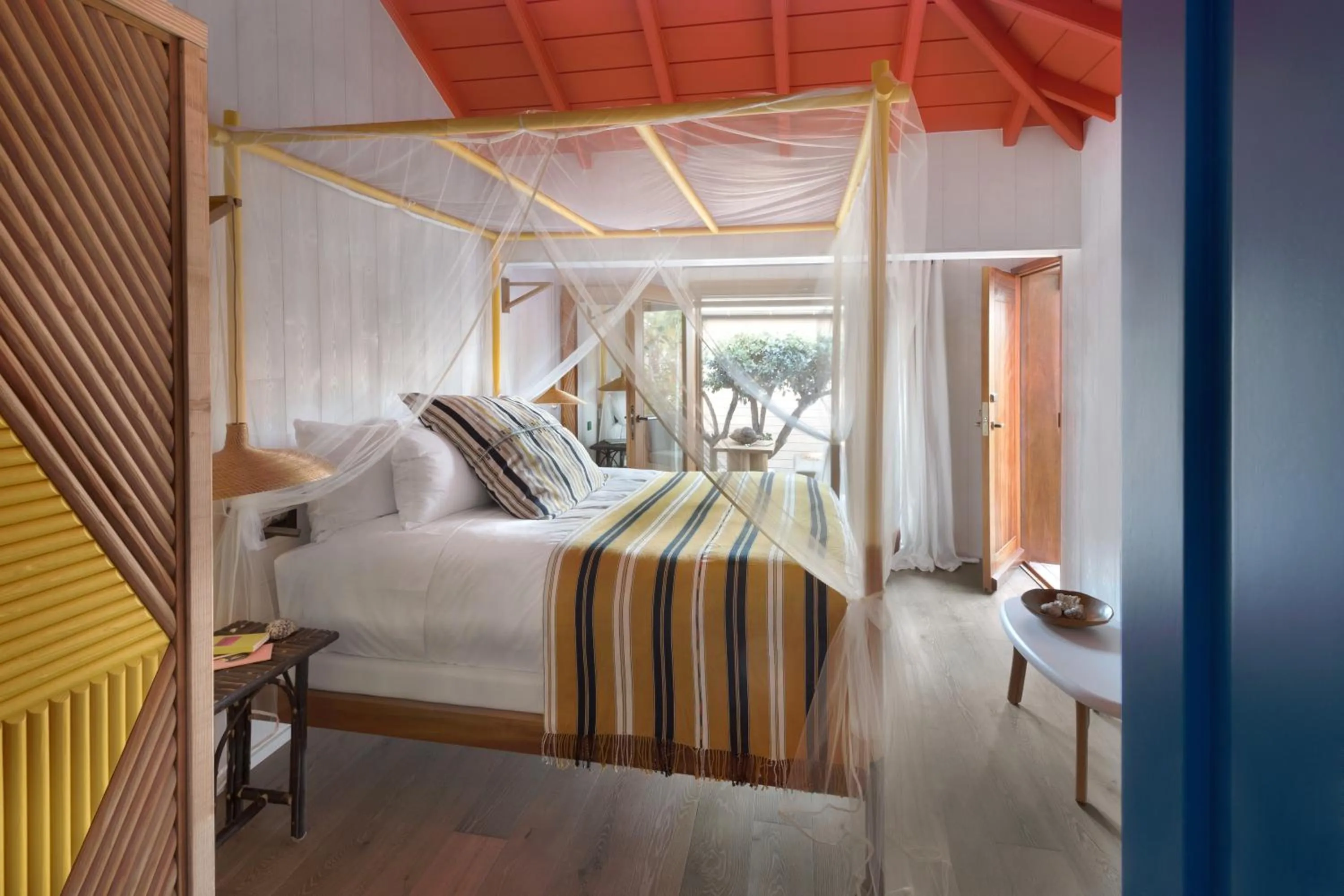 Bedroom, Bed in Hotel Manapany