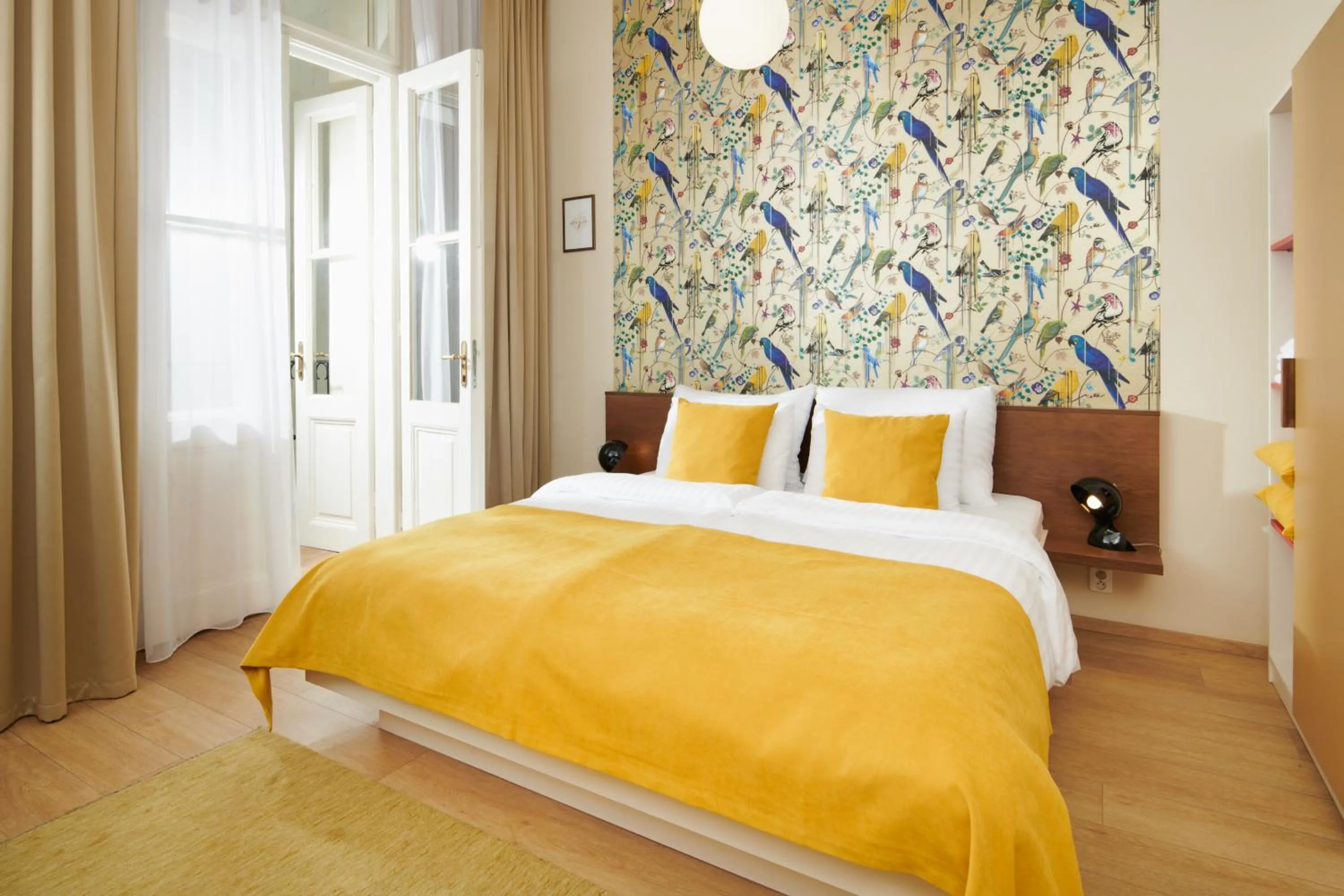 Bedroom, Bed in City Nest Apartments by Adrez