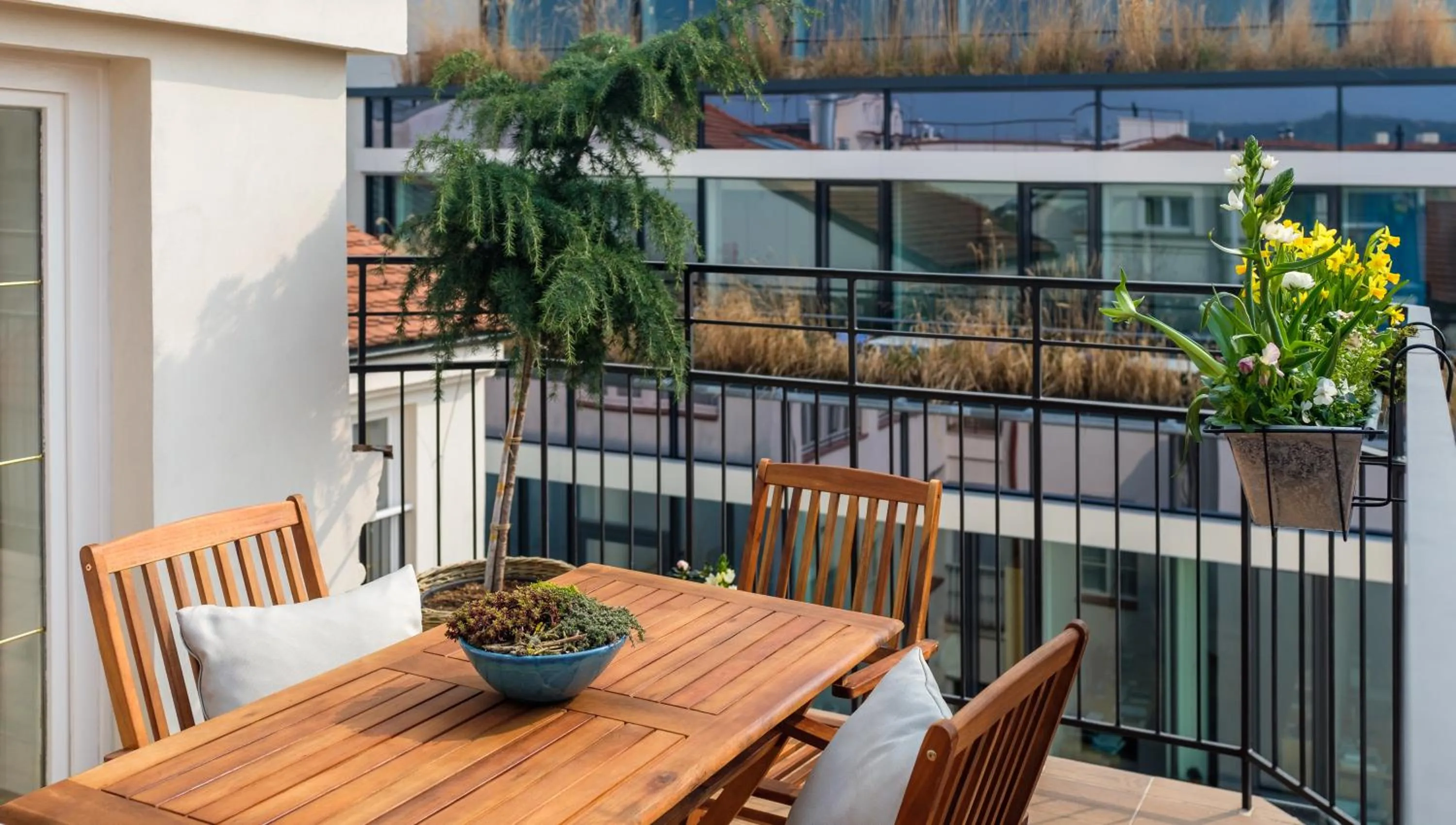 Balcony/Terrace in City Nest Apartments by Adrez