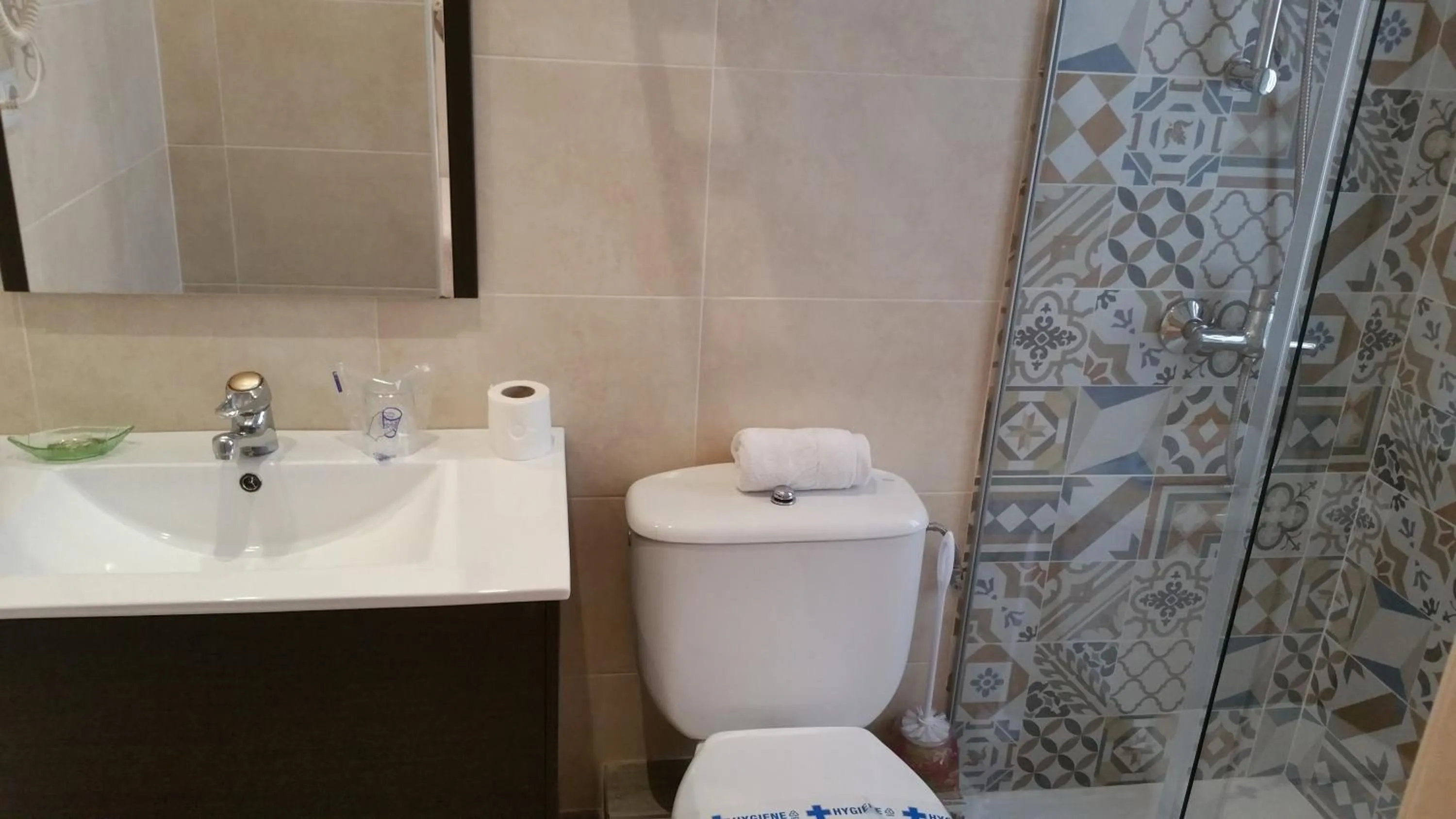 Bathroom in Hosteria Villa de Castro