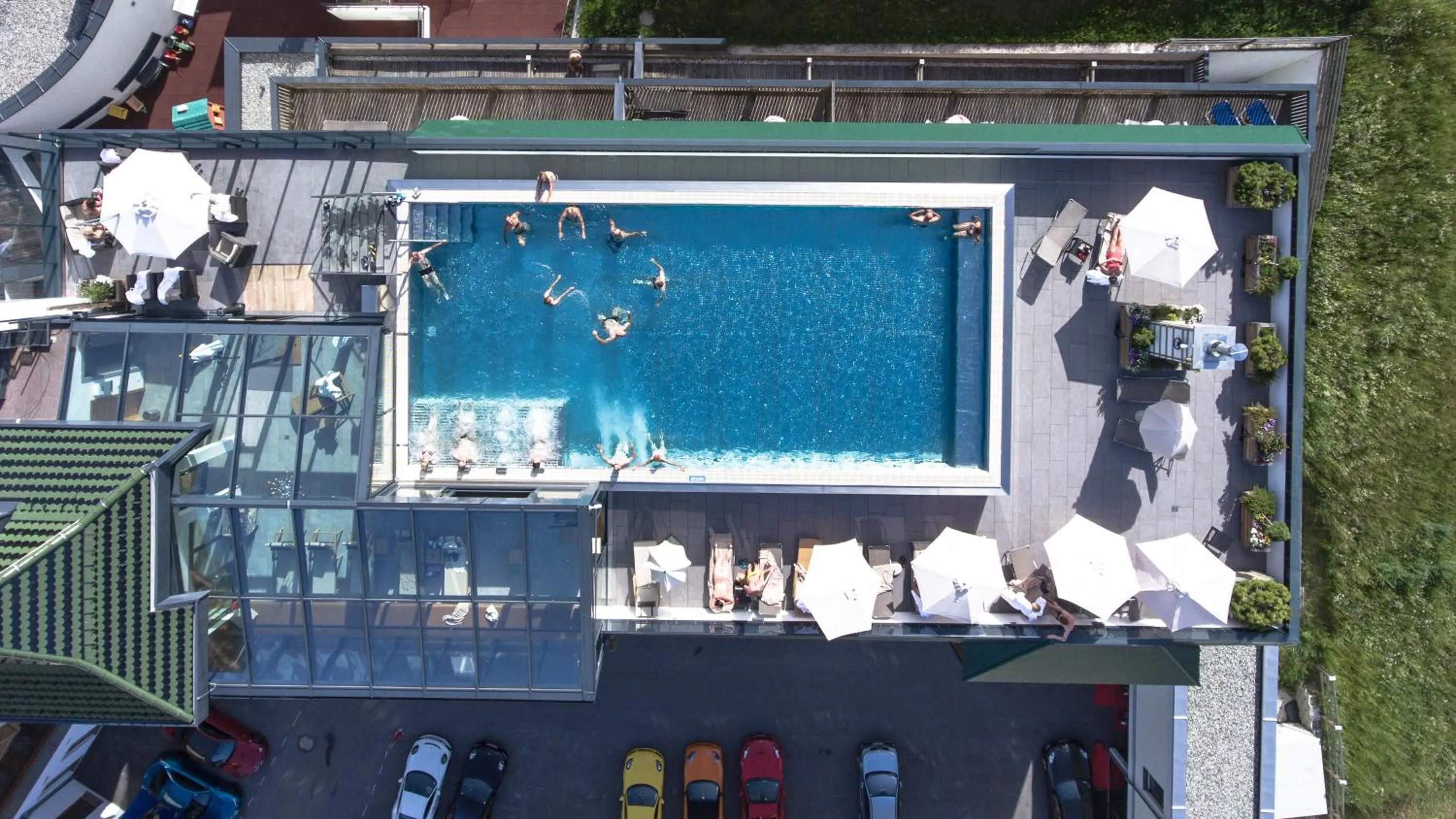 Bird's eye view in Wellnesshotel Mein Almhof Superior