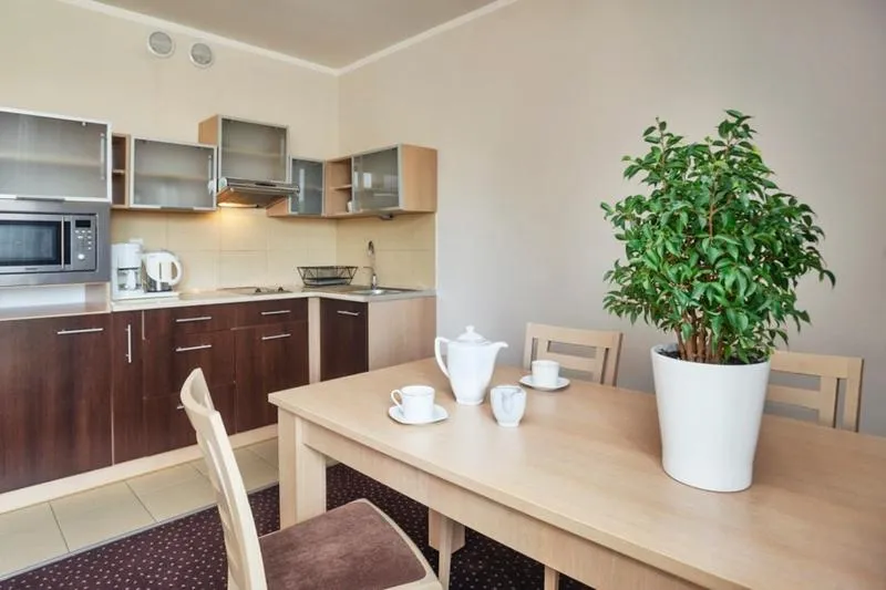 Kitchen or kitchenette in Instytut Zdrowia Sofra FIT & SPA