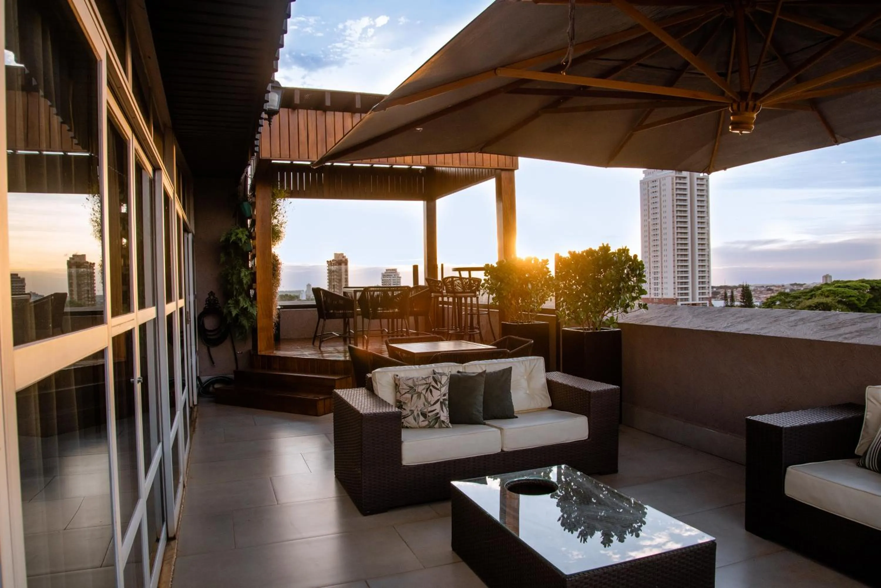 Balcony/Terrace in Imperador Palace Hotel Franca