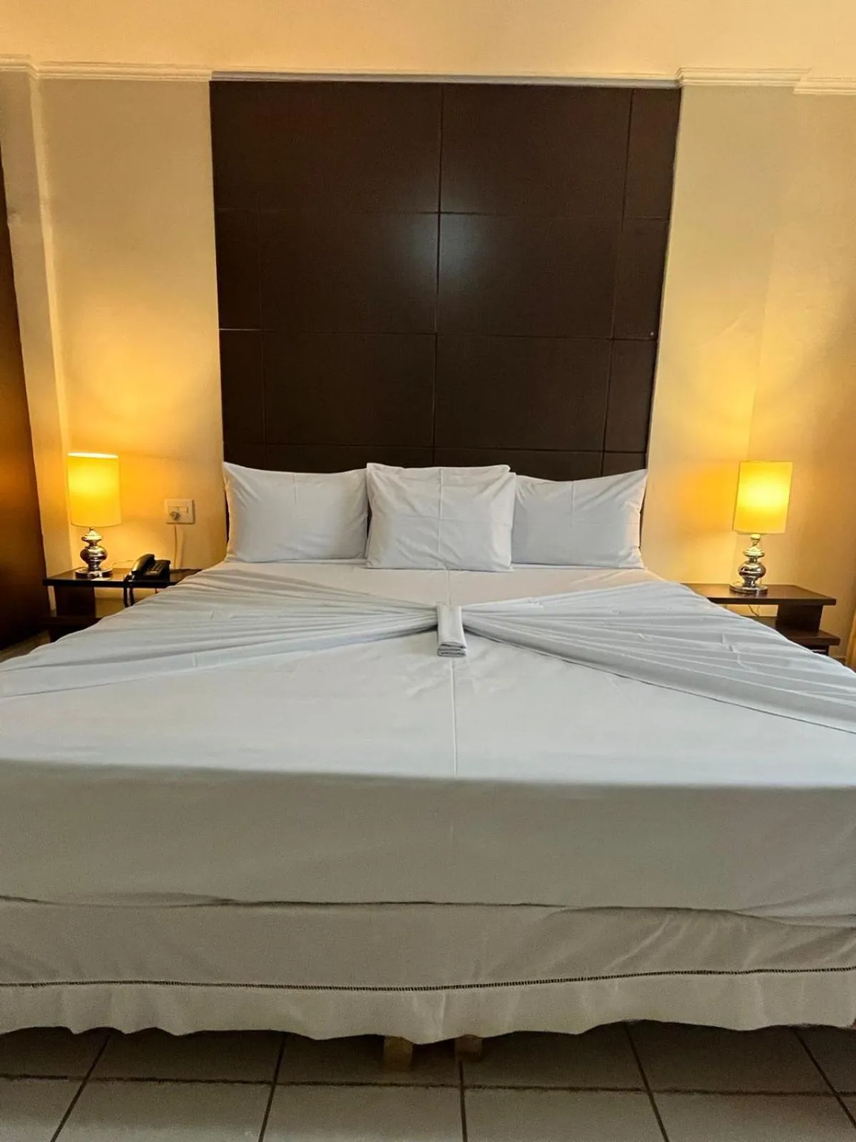 Bed in Imperador Palace Hotel Franca