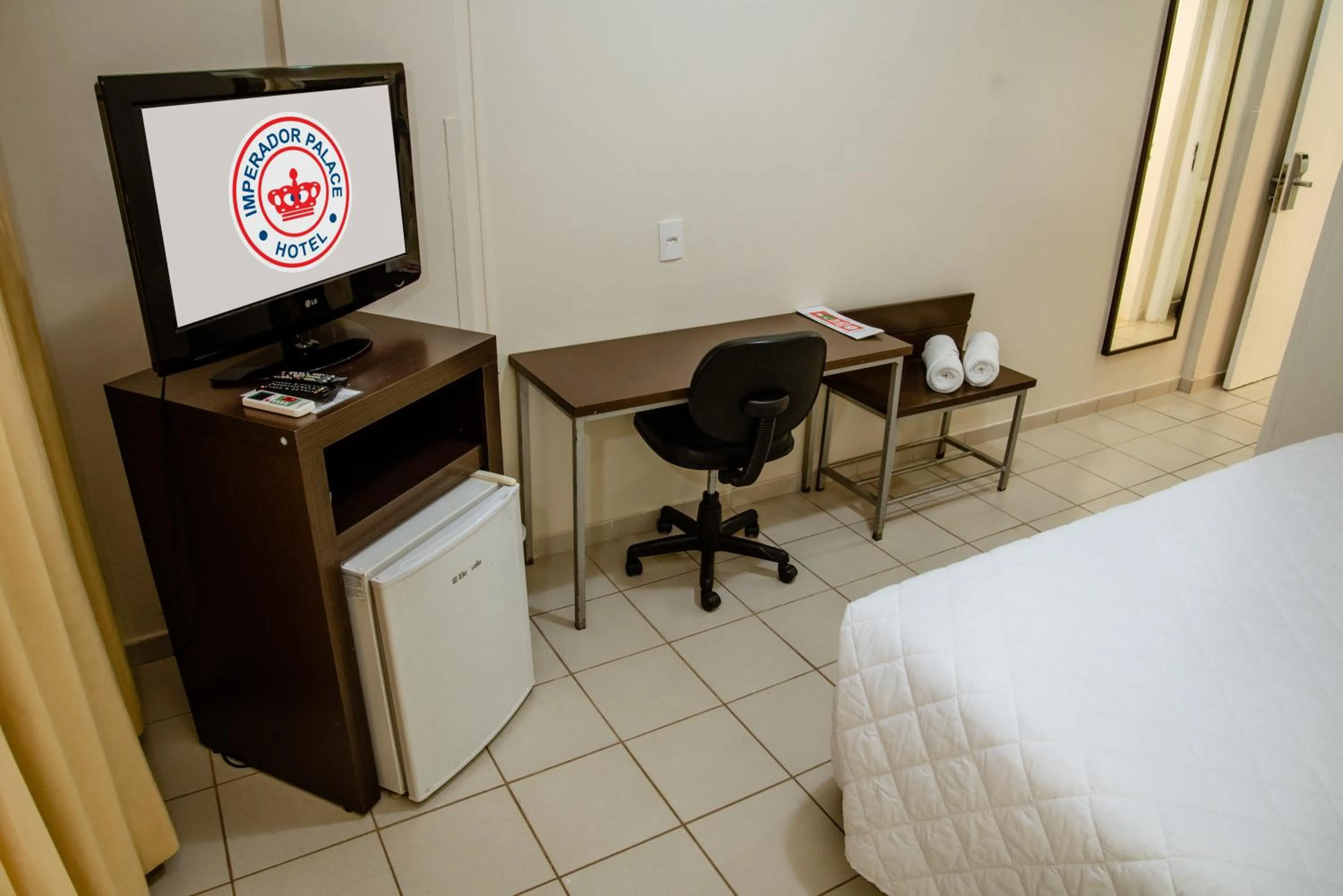 Bed in Imperador Palace Hotel Franca