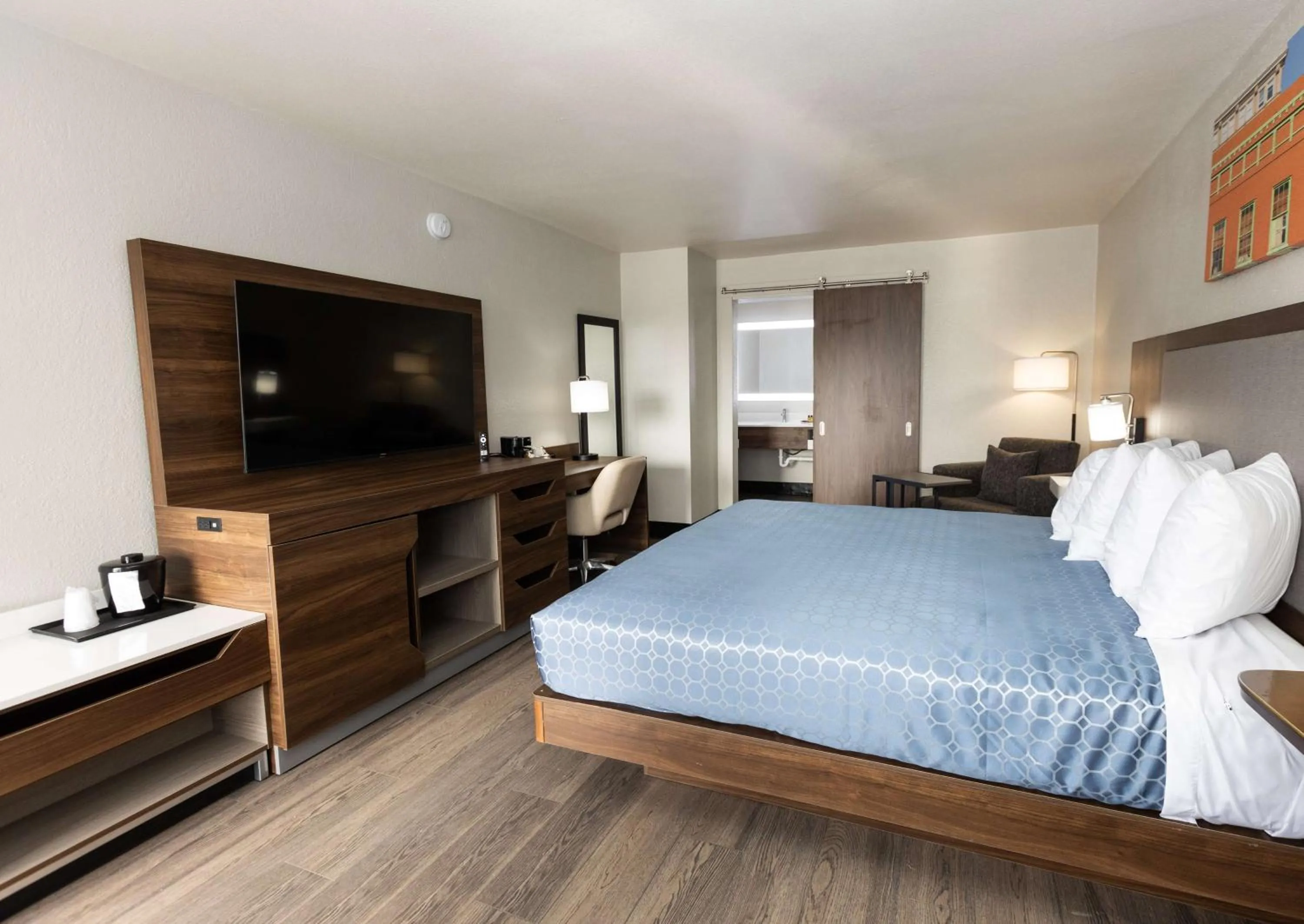 Bedroom, Bed in Bhagat Hotels Stone Mountain Atlanta BW Signature Collection