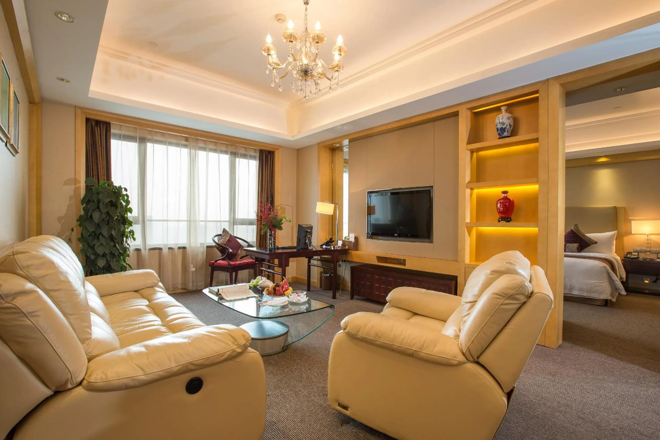 Bed in Shaoxing Tianma Grand Hotel