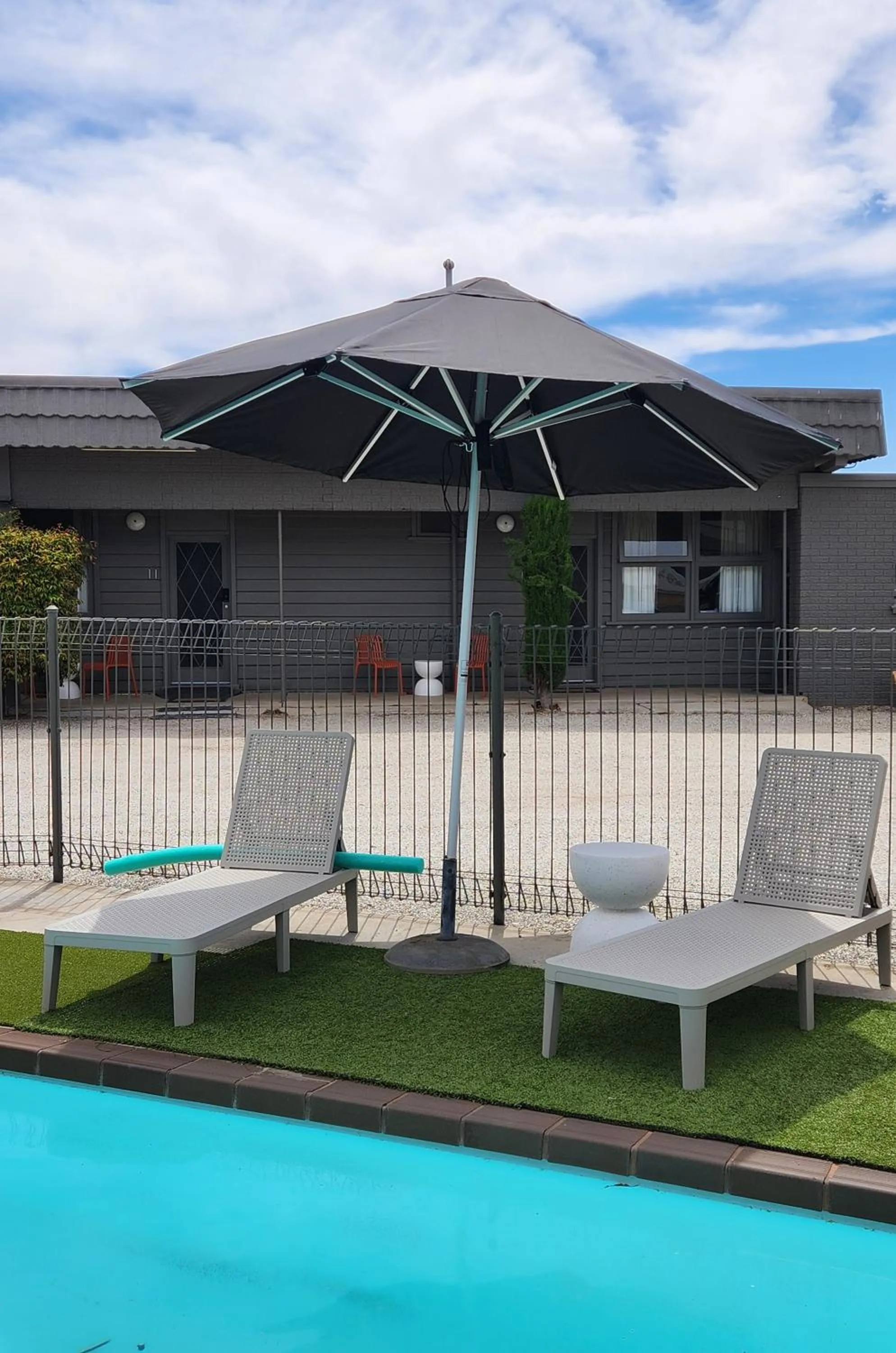 Swimming pool in Calder Family Motel