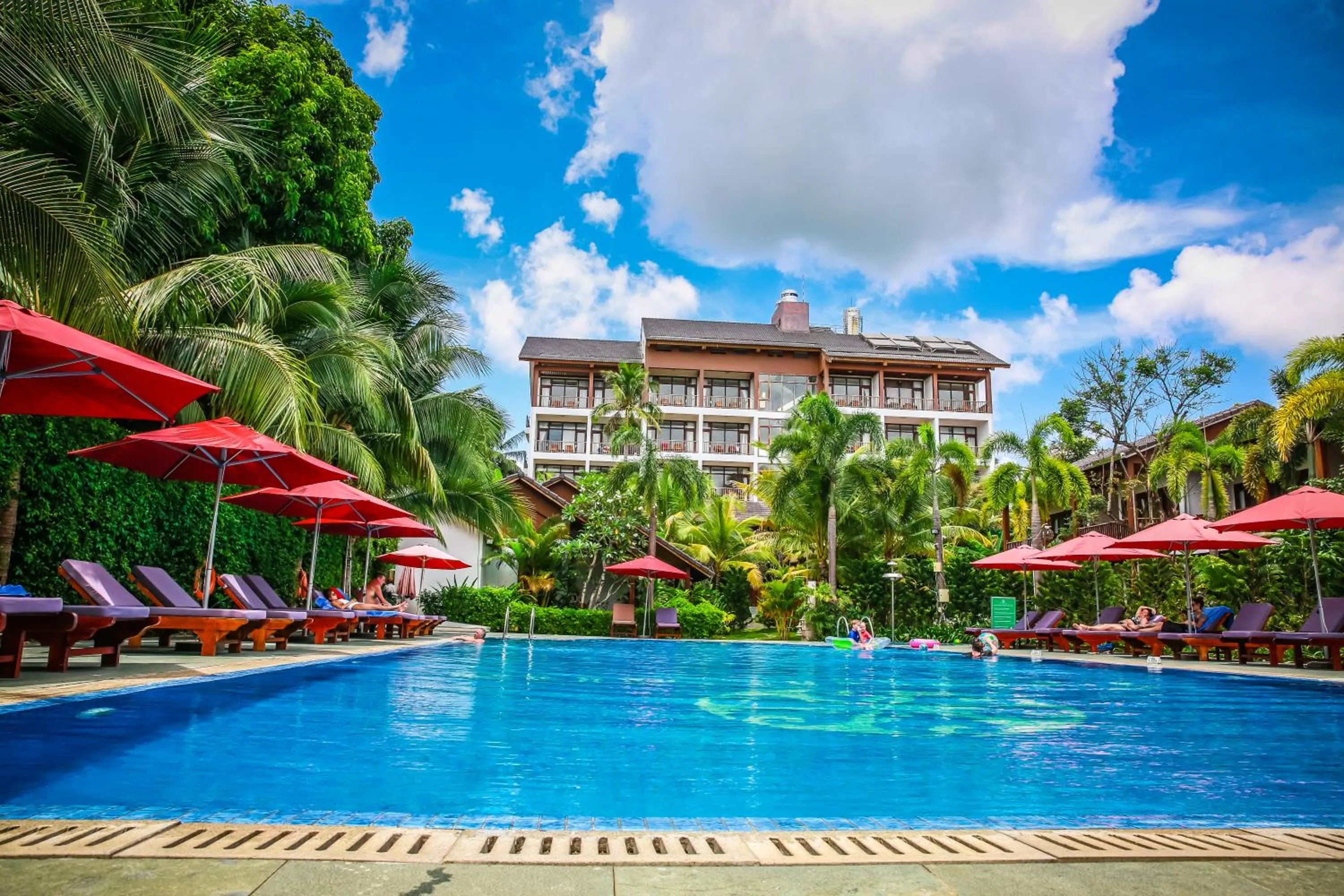 Pool view in Tropicana Resort Phu Quoc