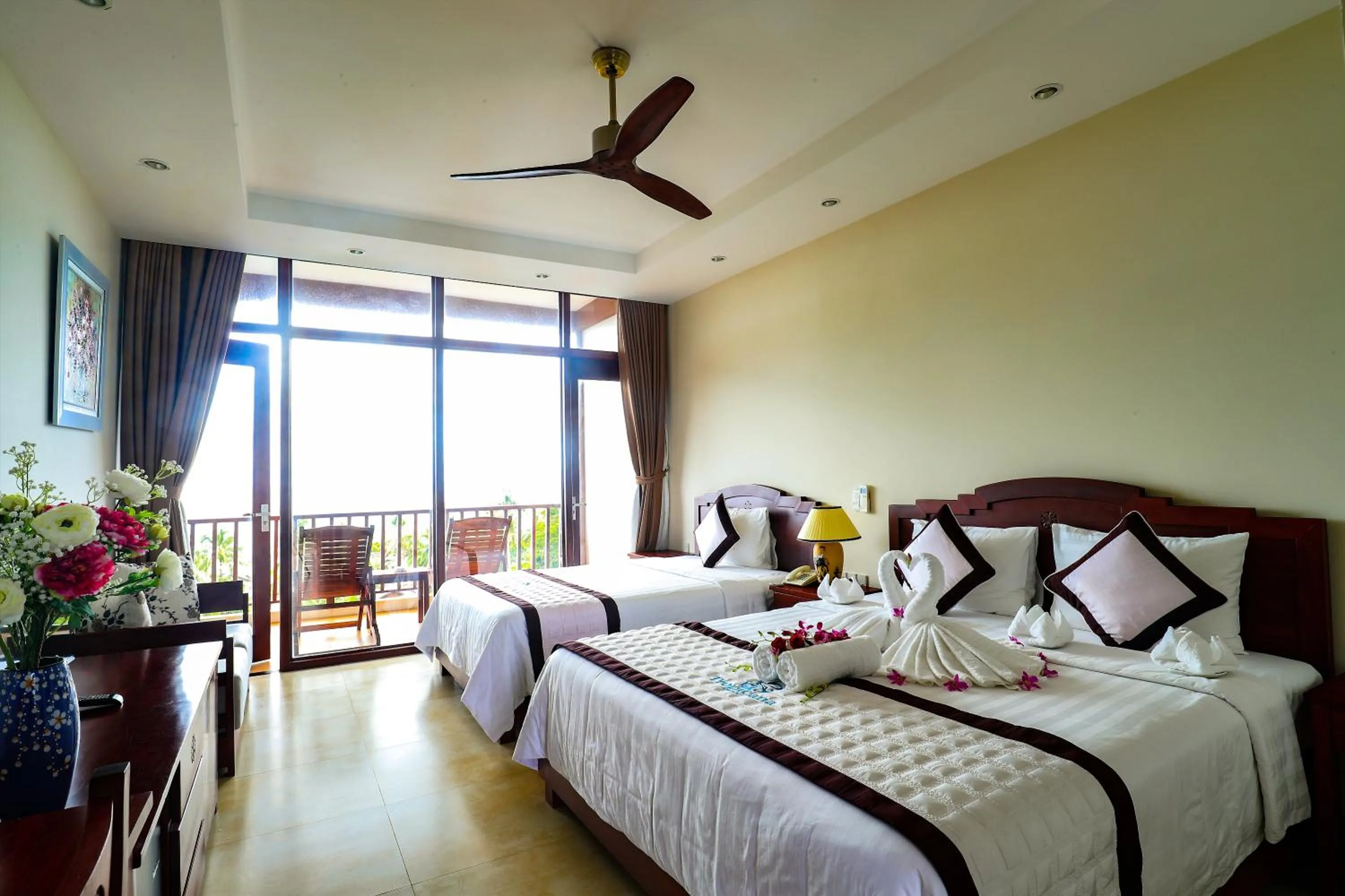 Photo of the whole room, Bed in Tropicana Resort Phu Quoc