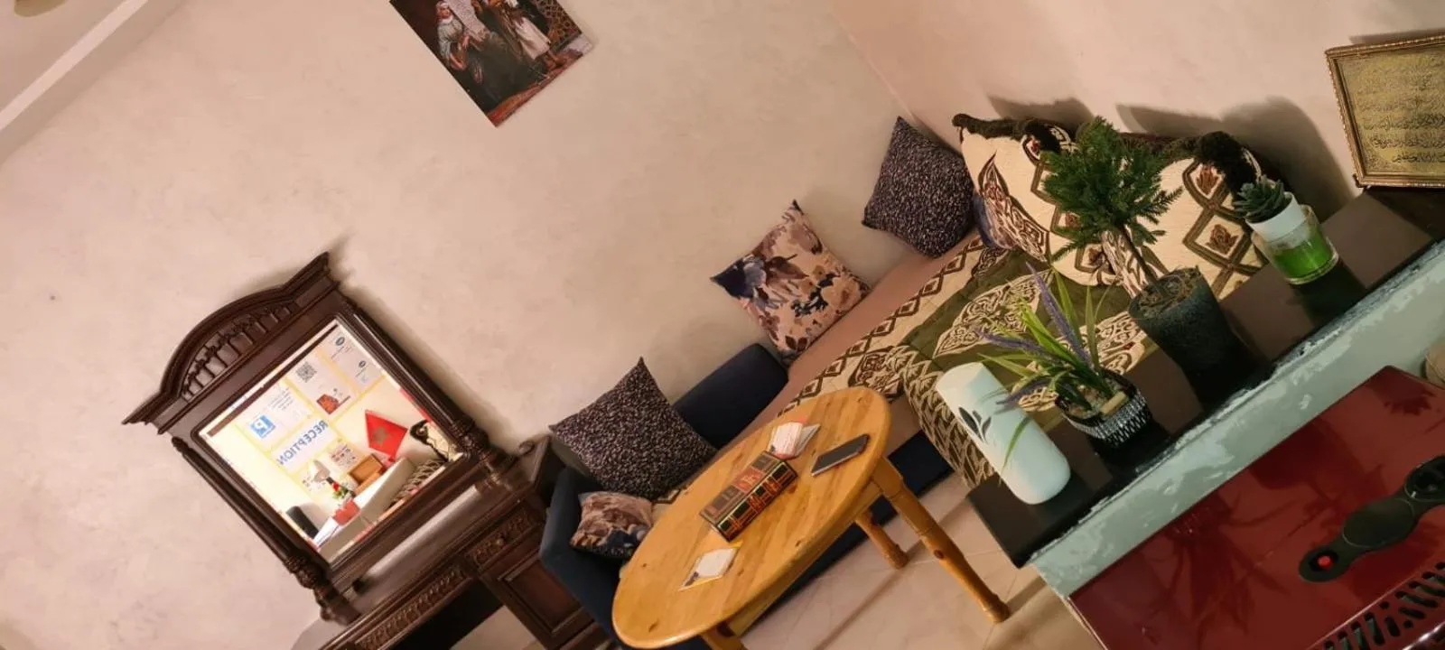 Seating area in Mohammed V Airport HOME