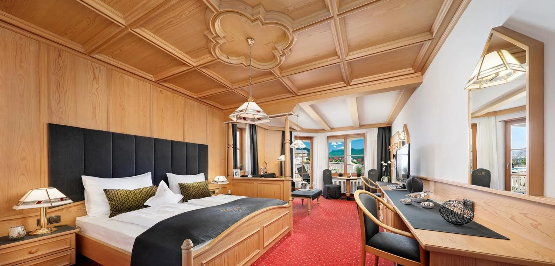 Bed in Panorama Vital Hotel Rimmele