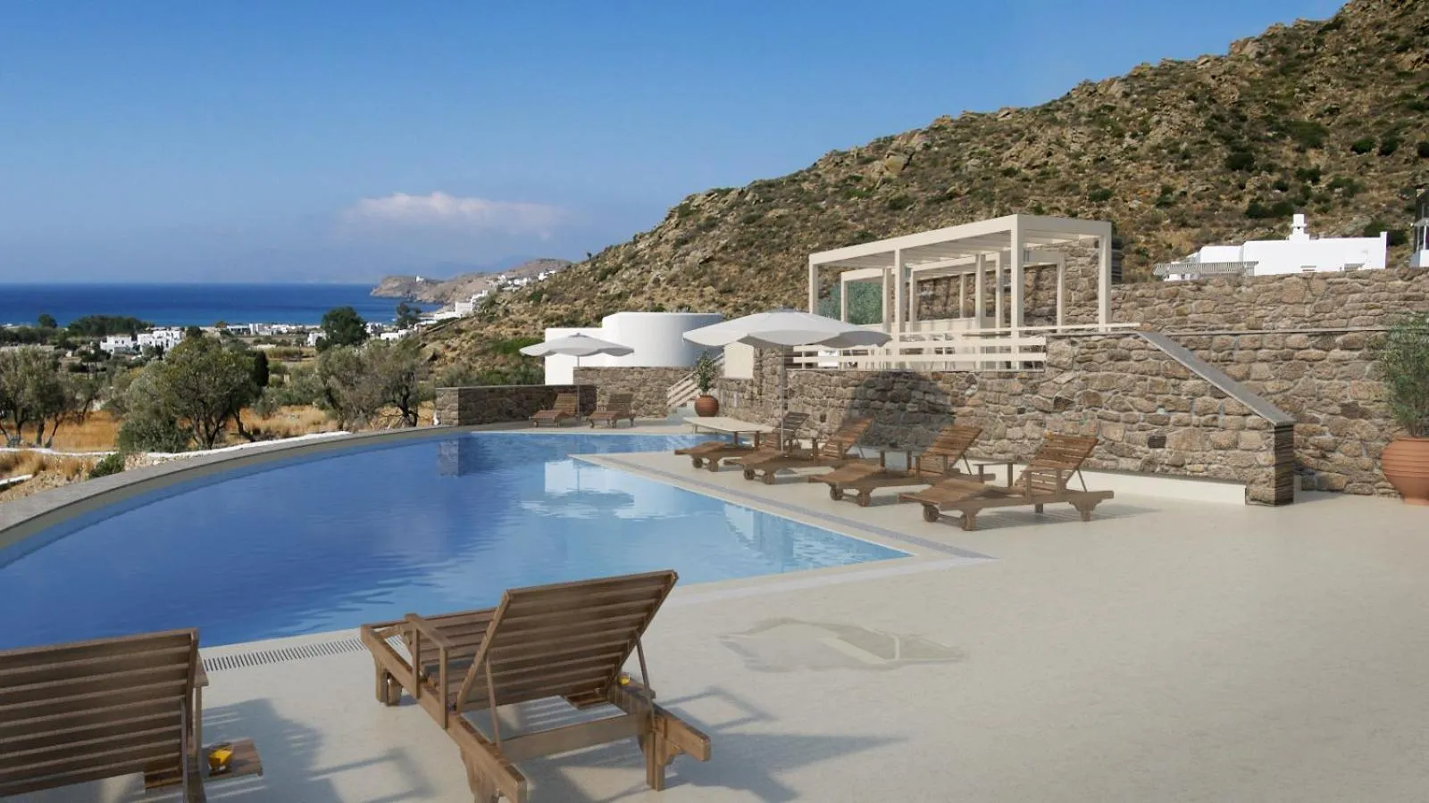 Swimming pool in Ostria Village