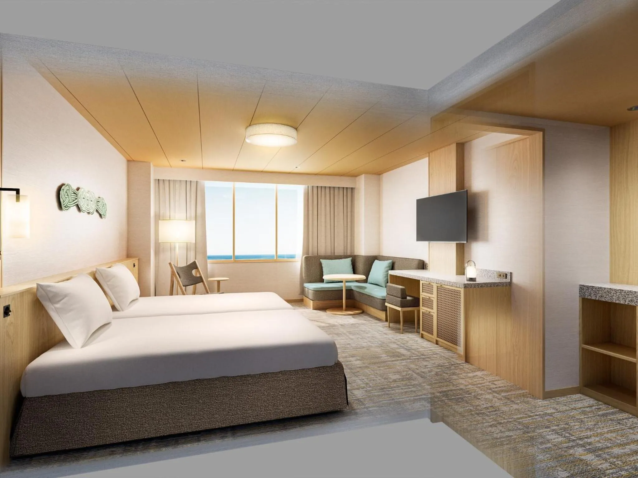 Photo of the whole room, Bed in KAMENOI HOTEL Atami Annex