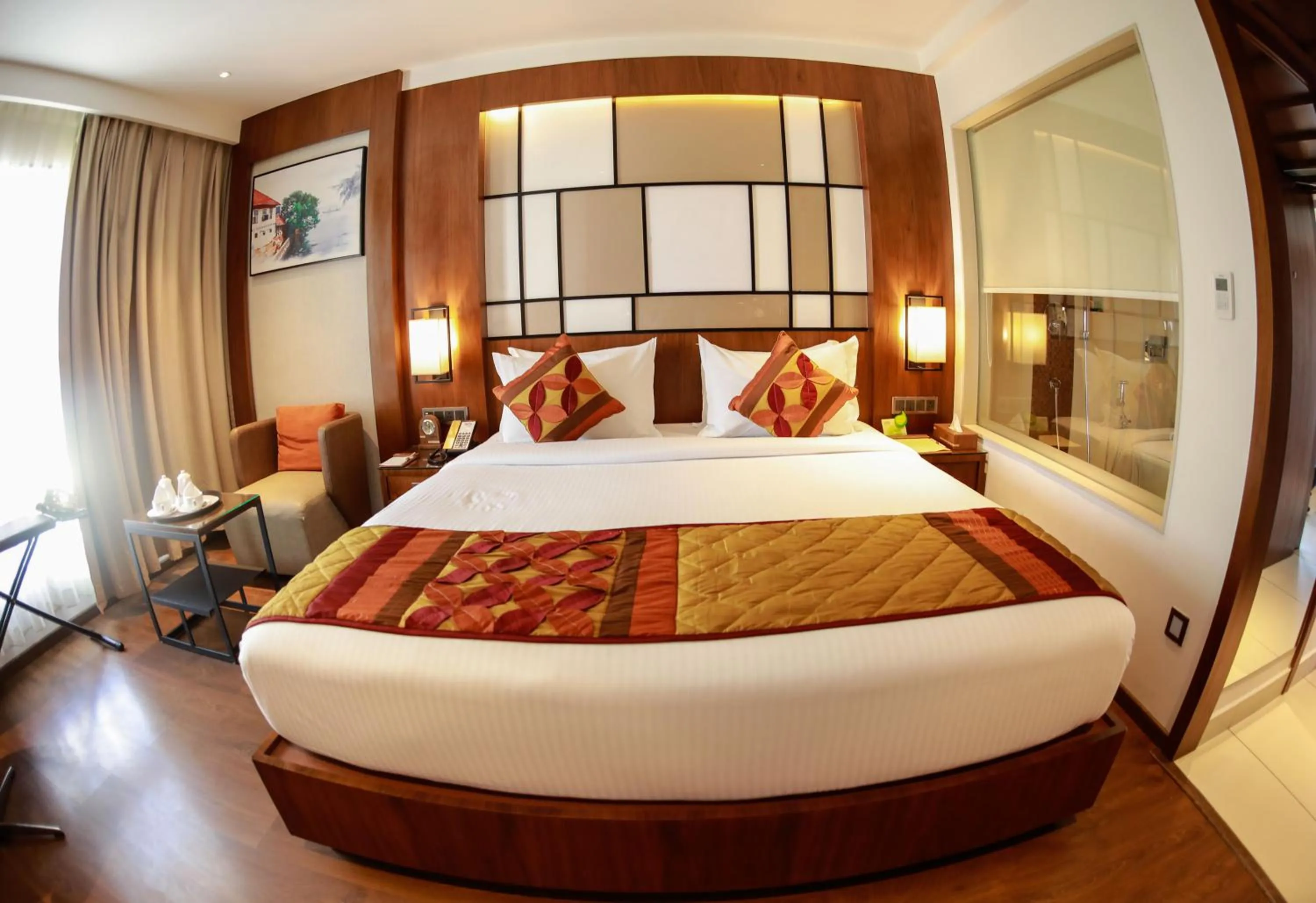 Bed in Hotel Span International