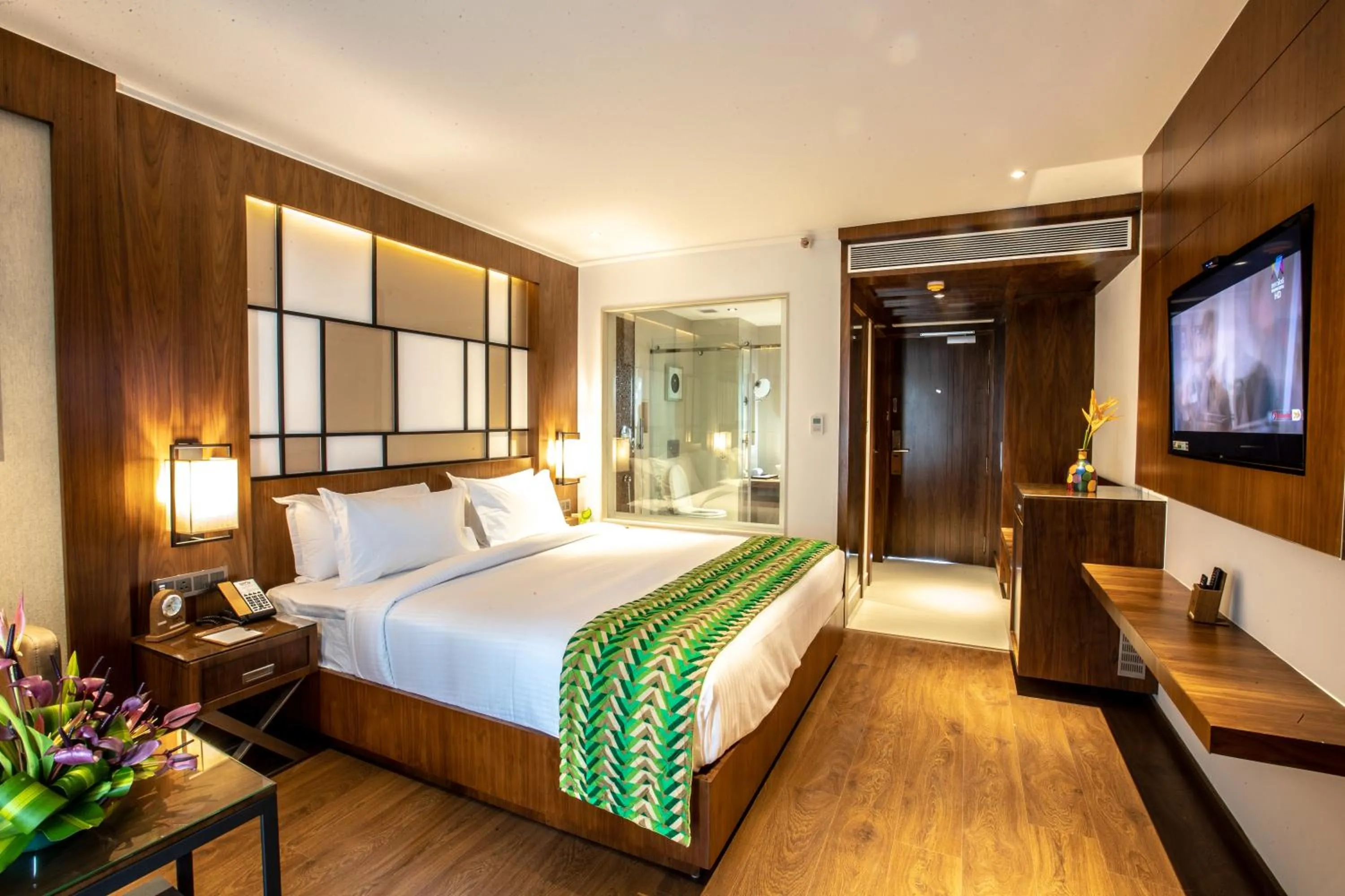 Bed in Hotel Span International