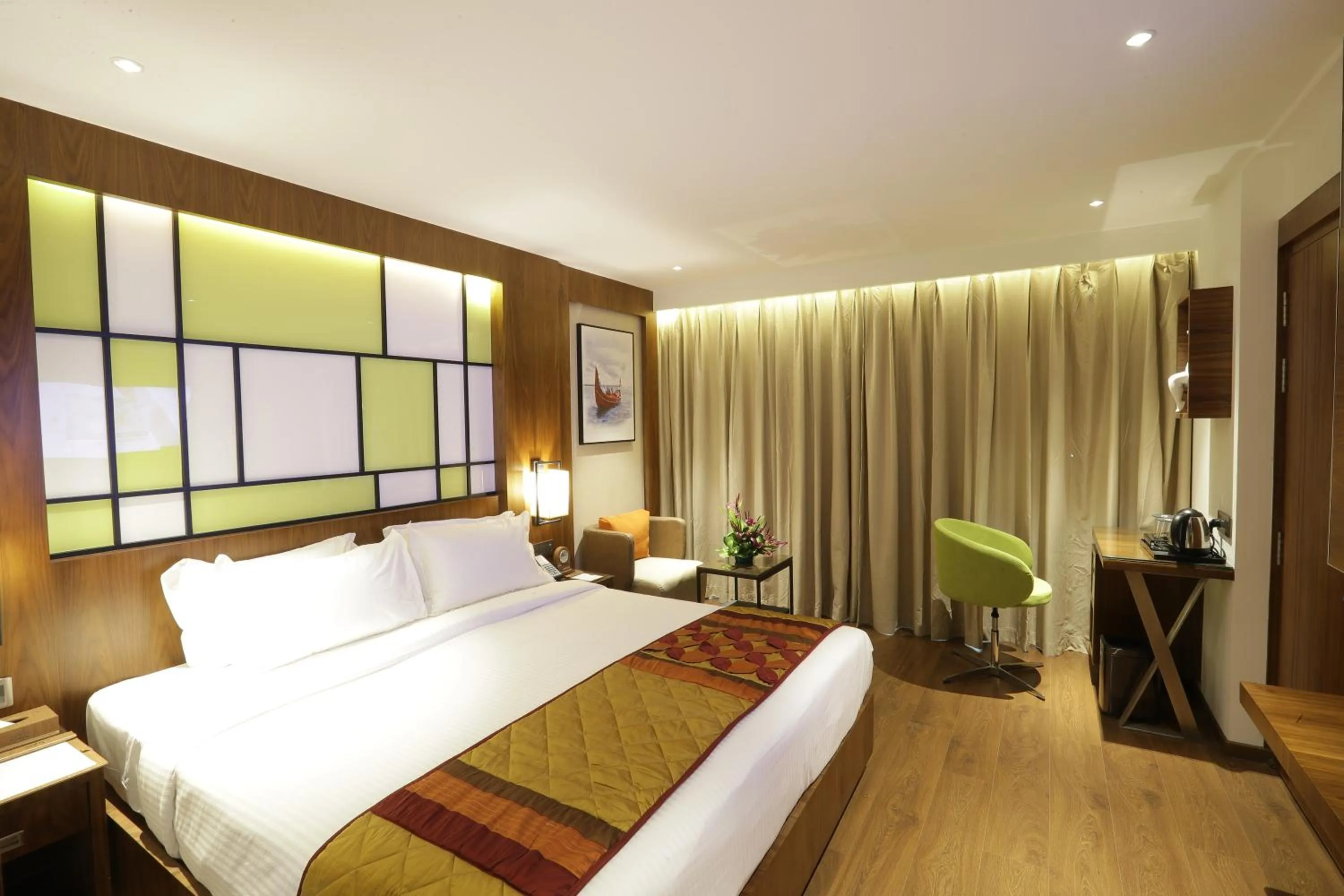 Bed in Hotel Span International