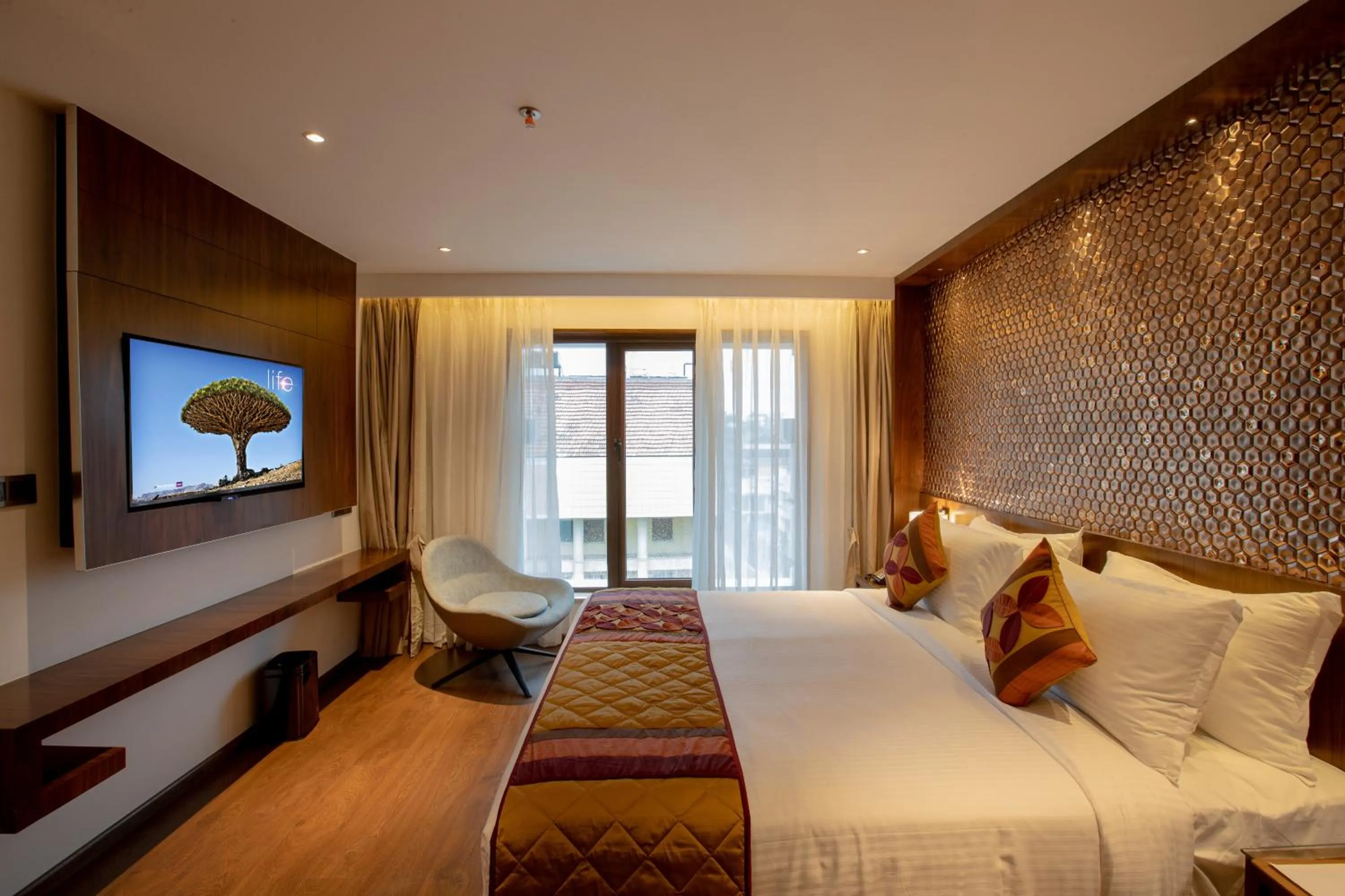 Bed in Hotel Span International