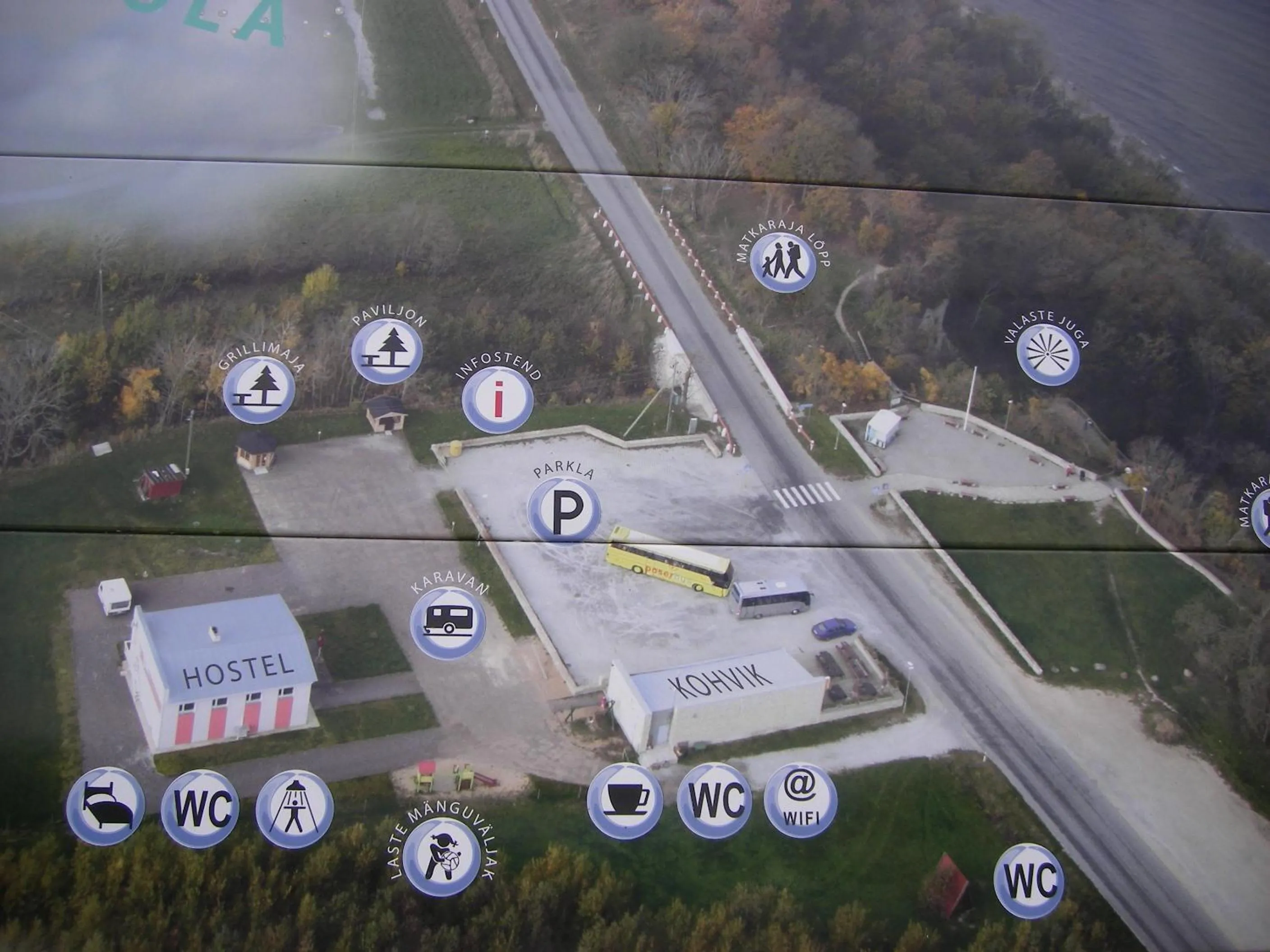 Bird's eye view in Valaste Puhkeküla