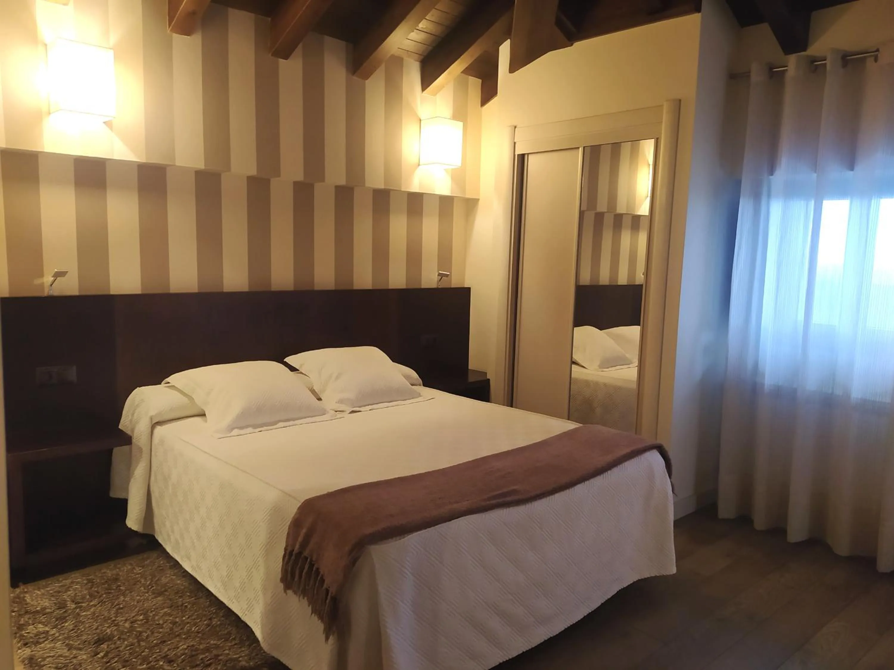 Bed in Hotel Villa Marrón