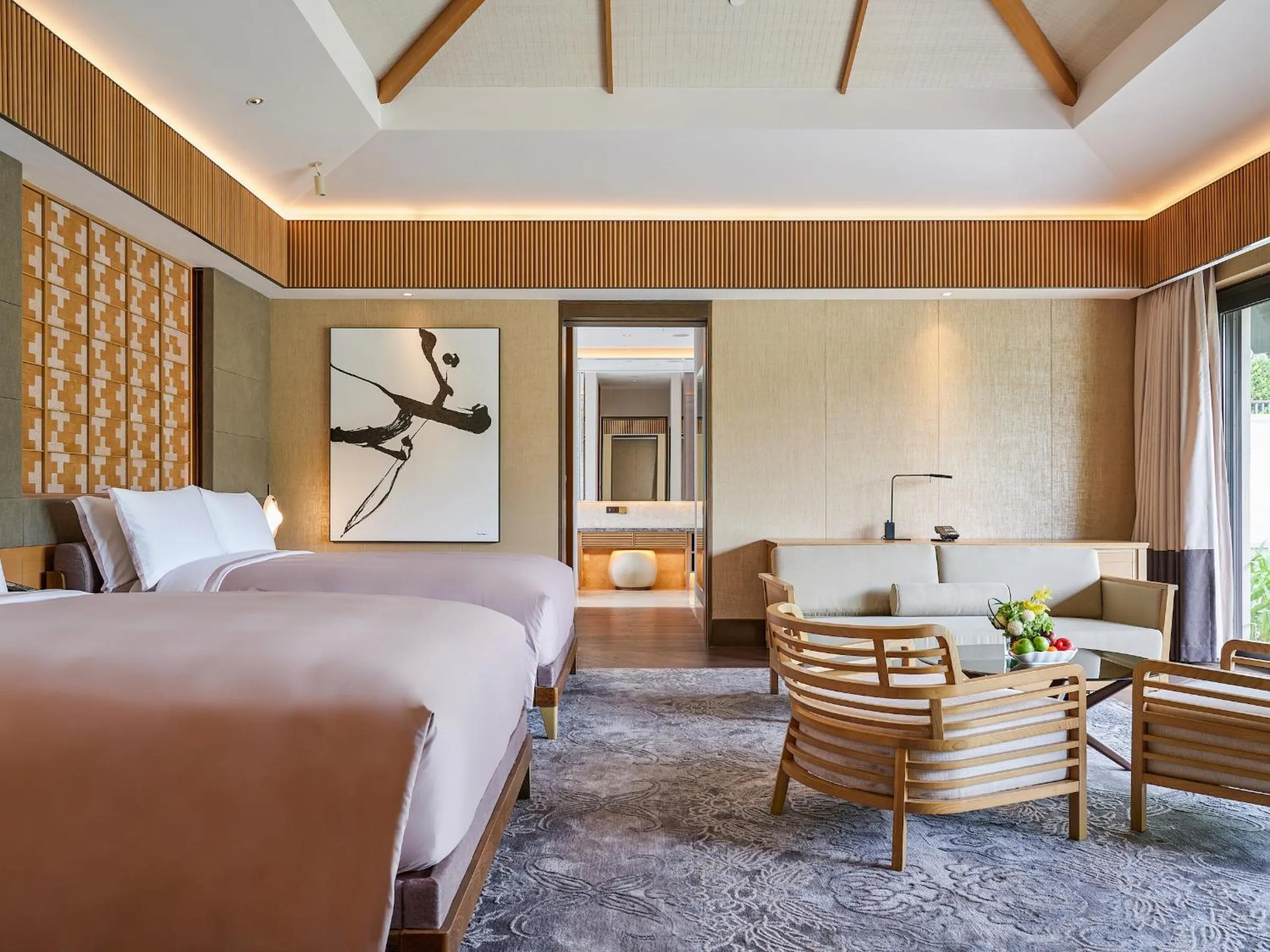 Bed in Capella Tufu Bay, Hainan