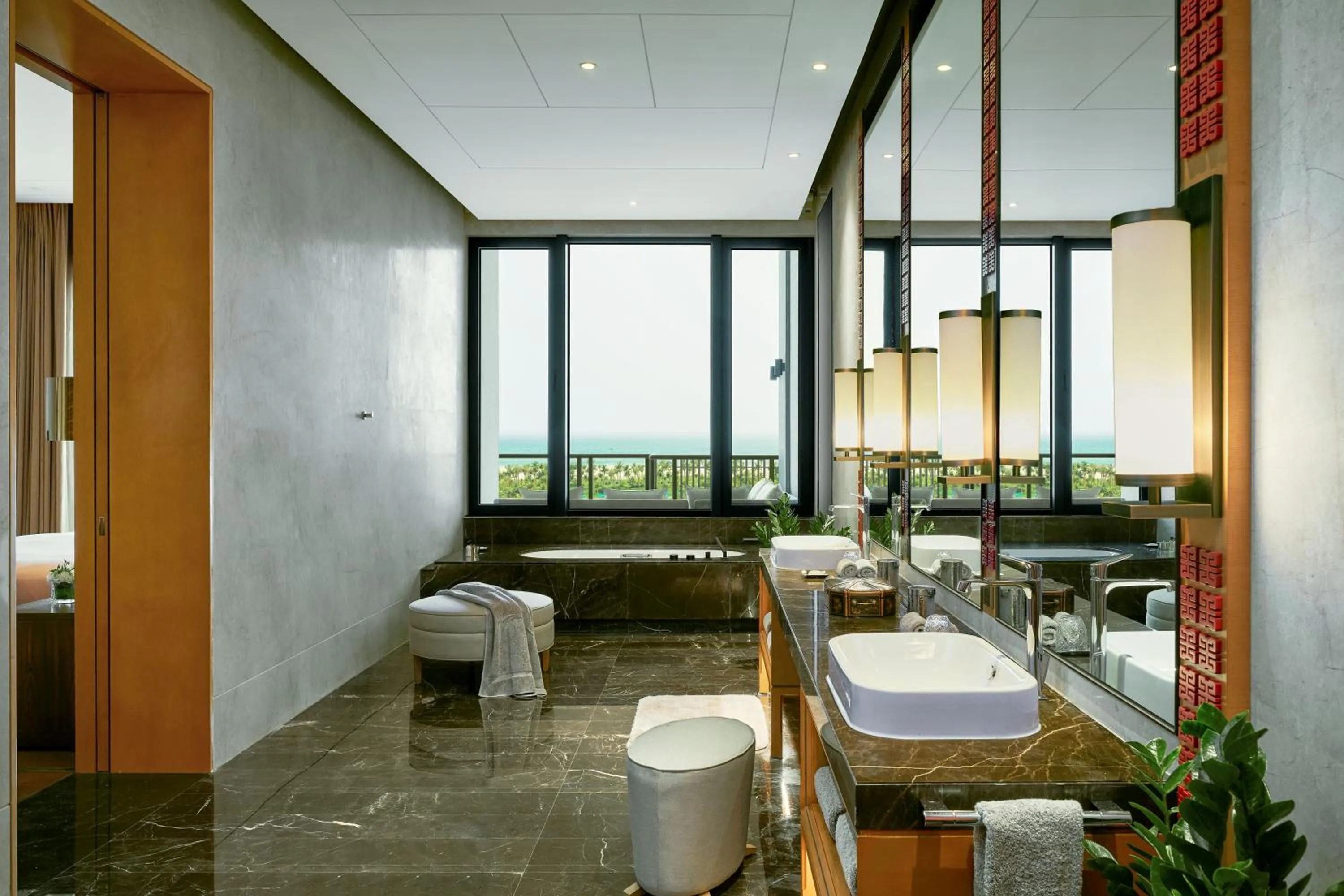 Bathroom in Capella Tufu Bay, Hainan