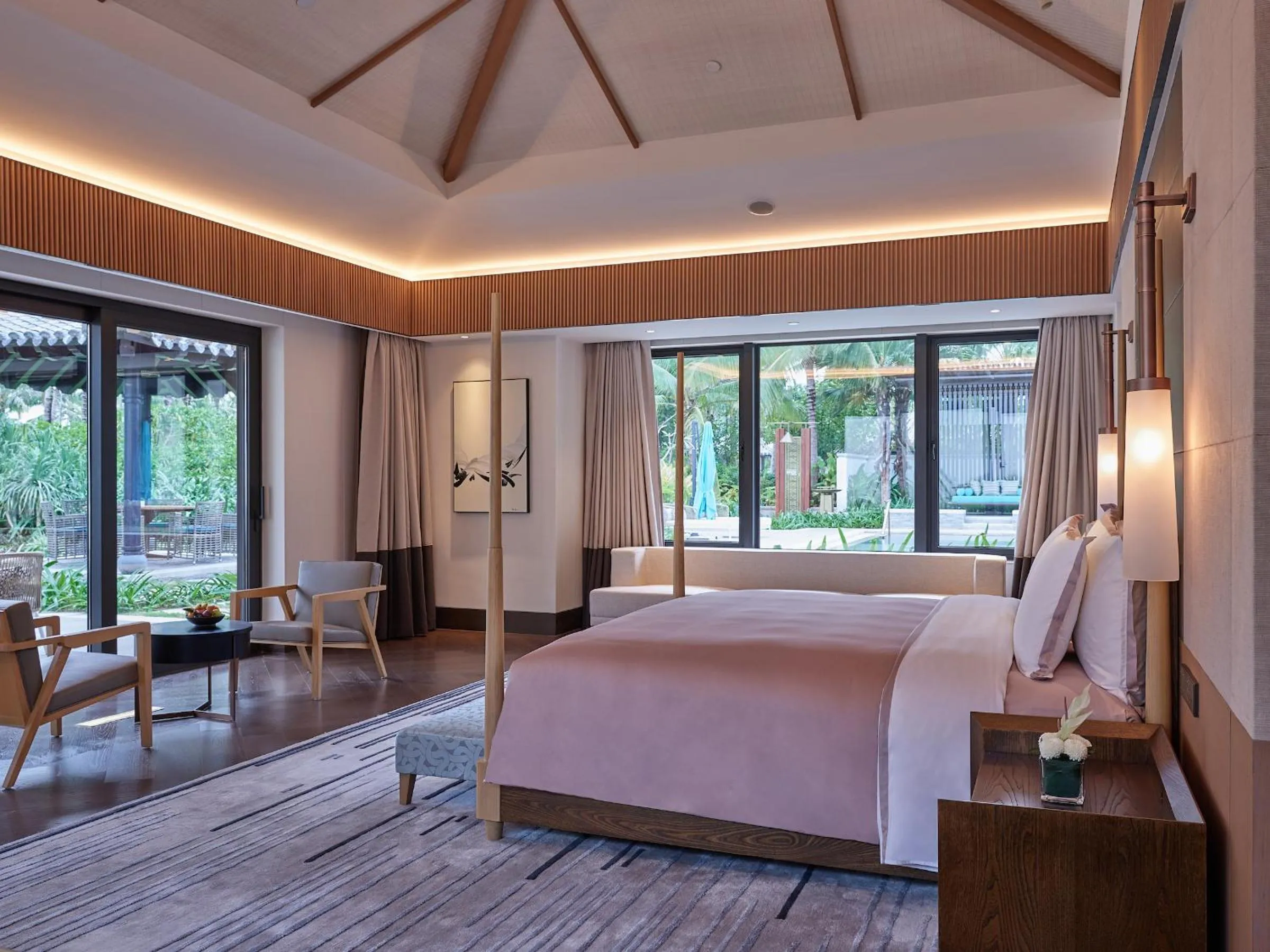 Bed in Capella Tufu Bay, Hainan