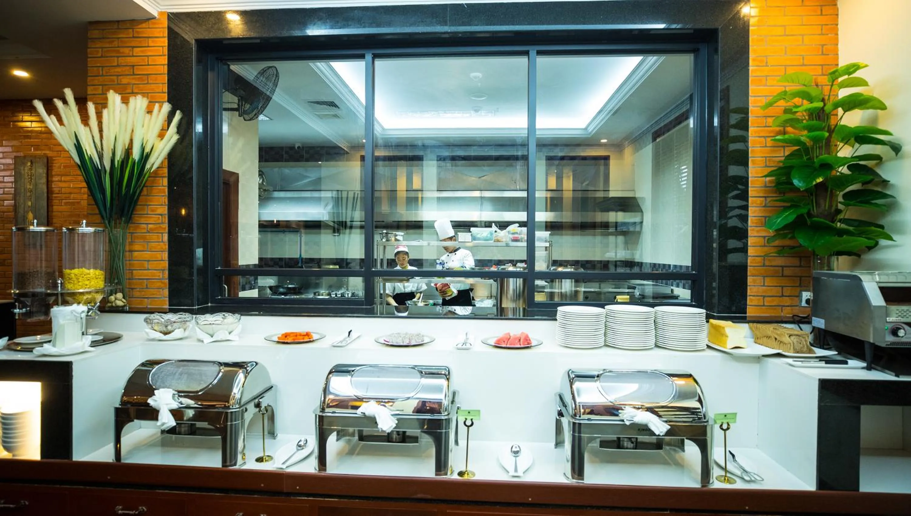 Buffet breakfast in Hotel De La Renaissance