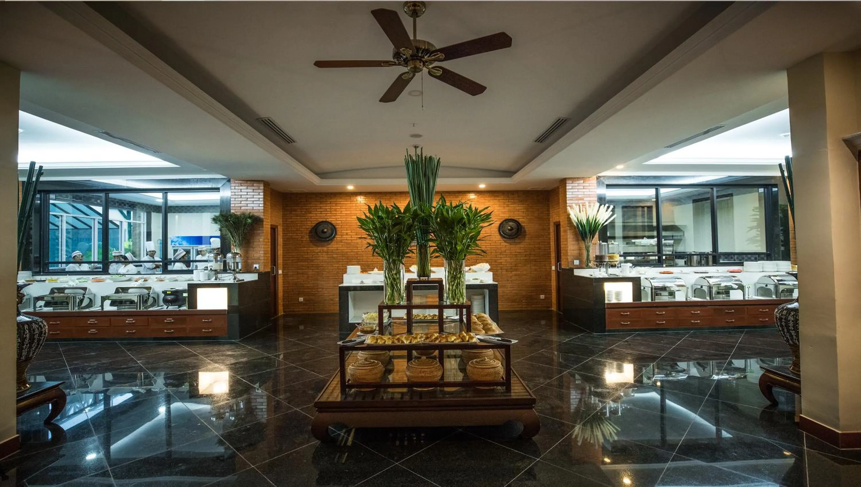 Buffet breakfast in Hotel De La Renaissance