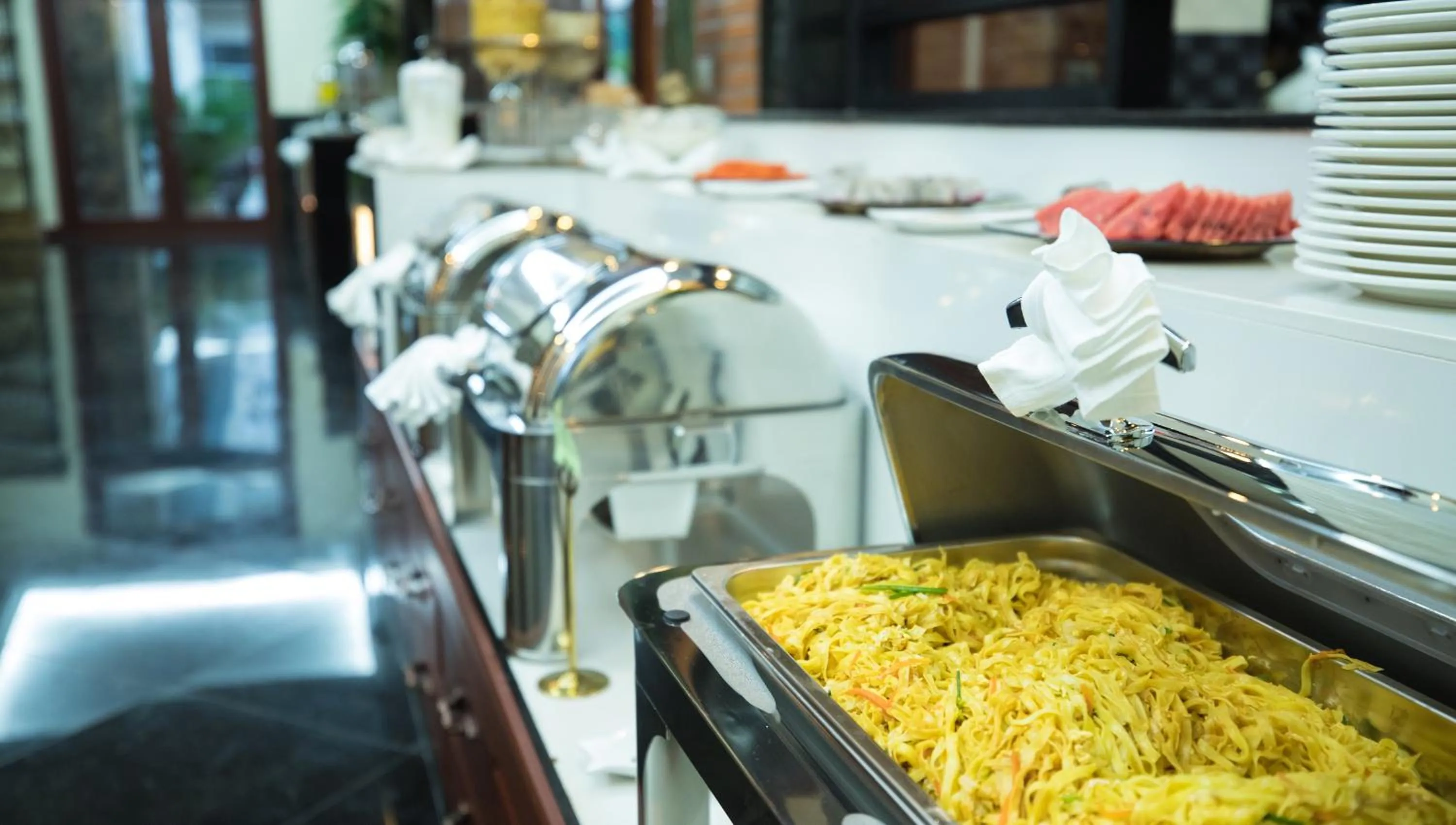 Buffet breakfast in Hotel De La Renaissance