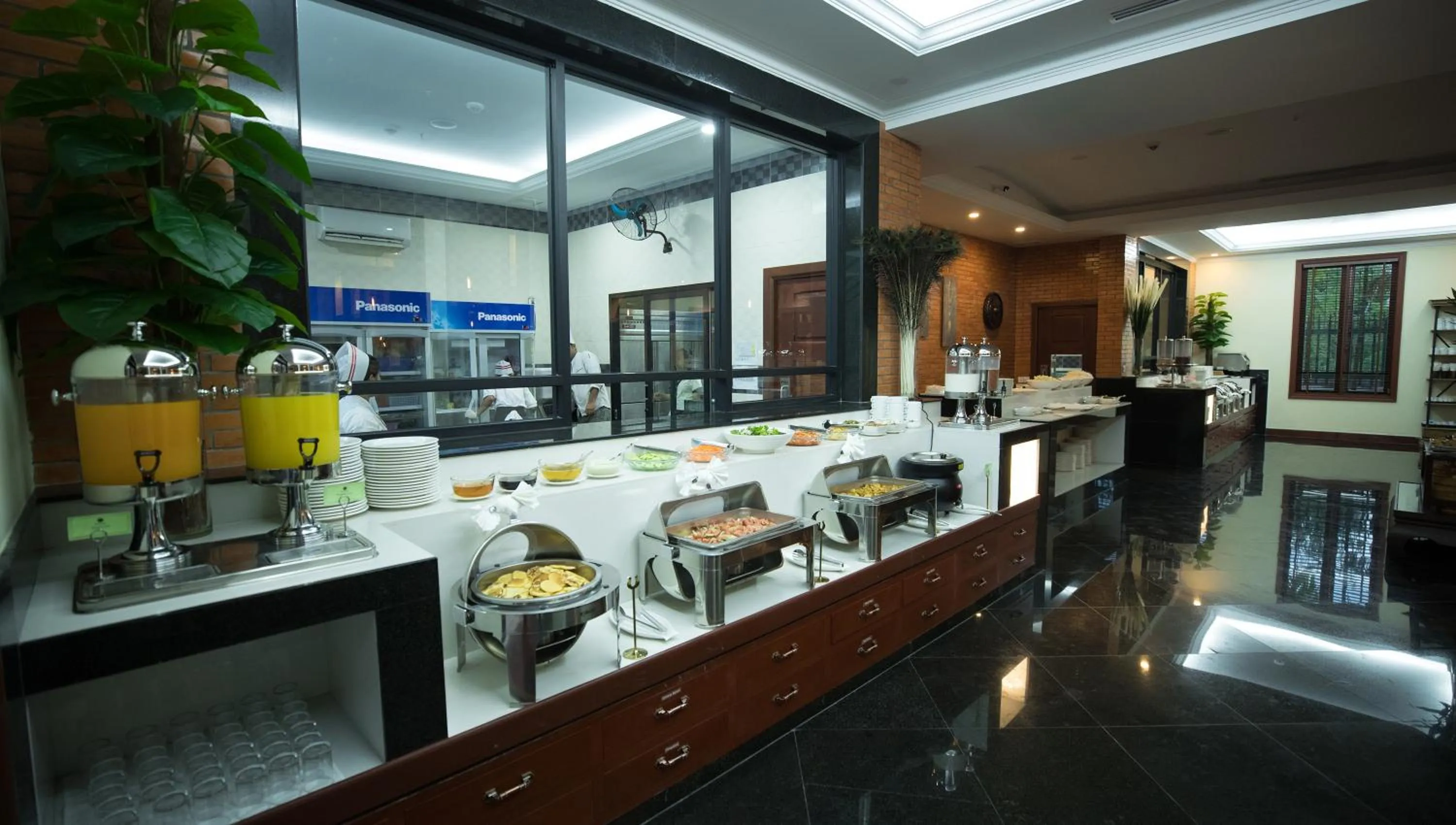 Buffet breakfast in Hotel De La Renaissance