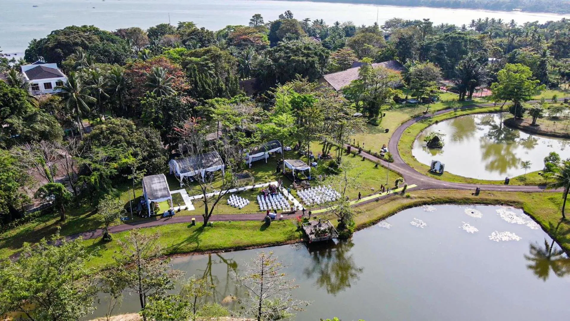 Bird's eye view in Mutiara Carita Cottages