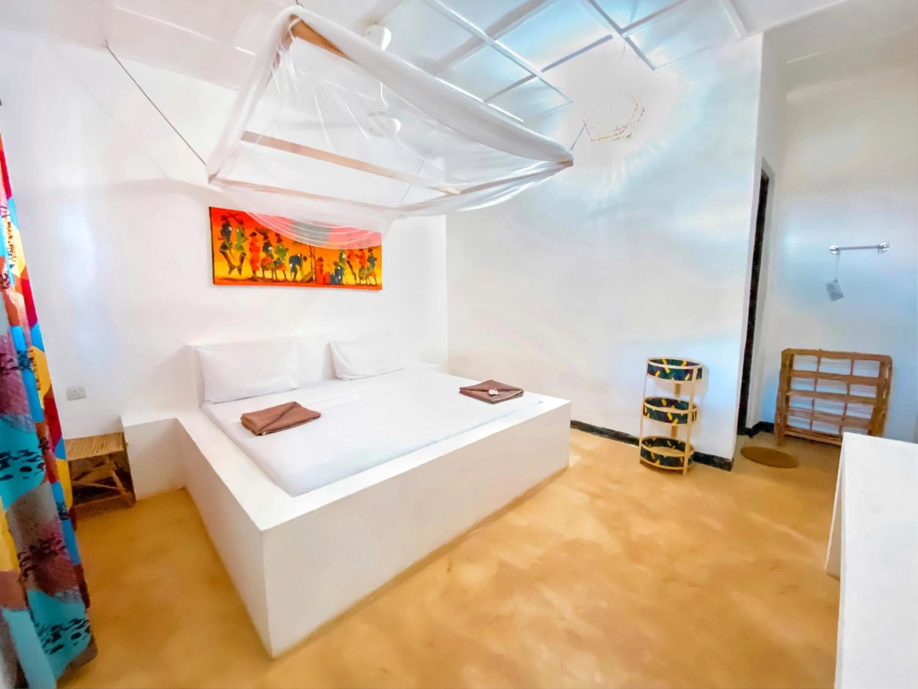 Bed in Papaya Guest House Nungwi