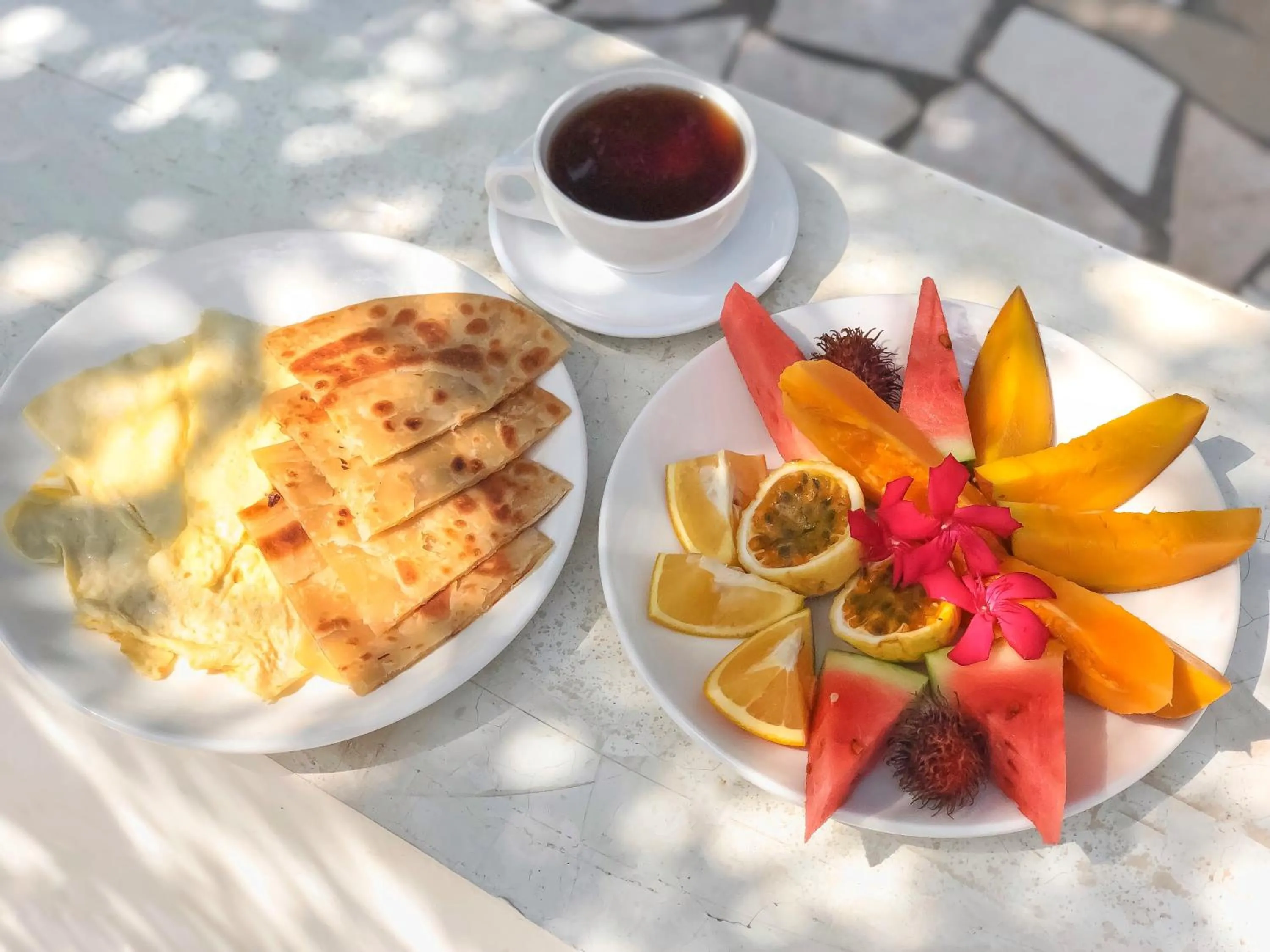 Food close-up in Papaya Guest House Nungwi