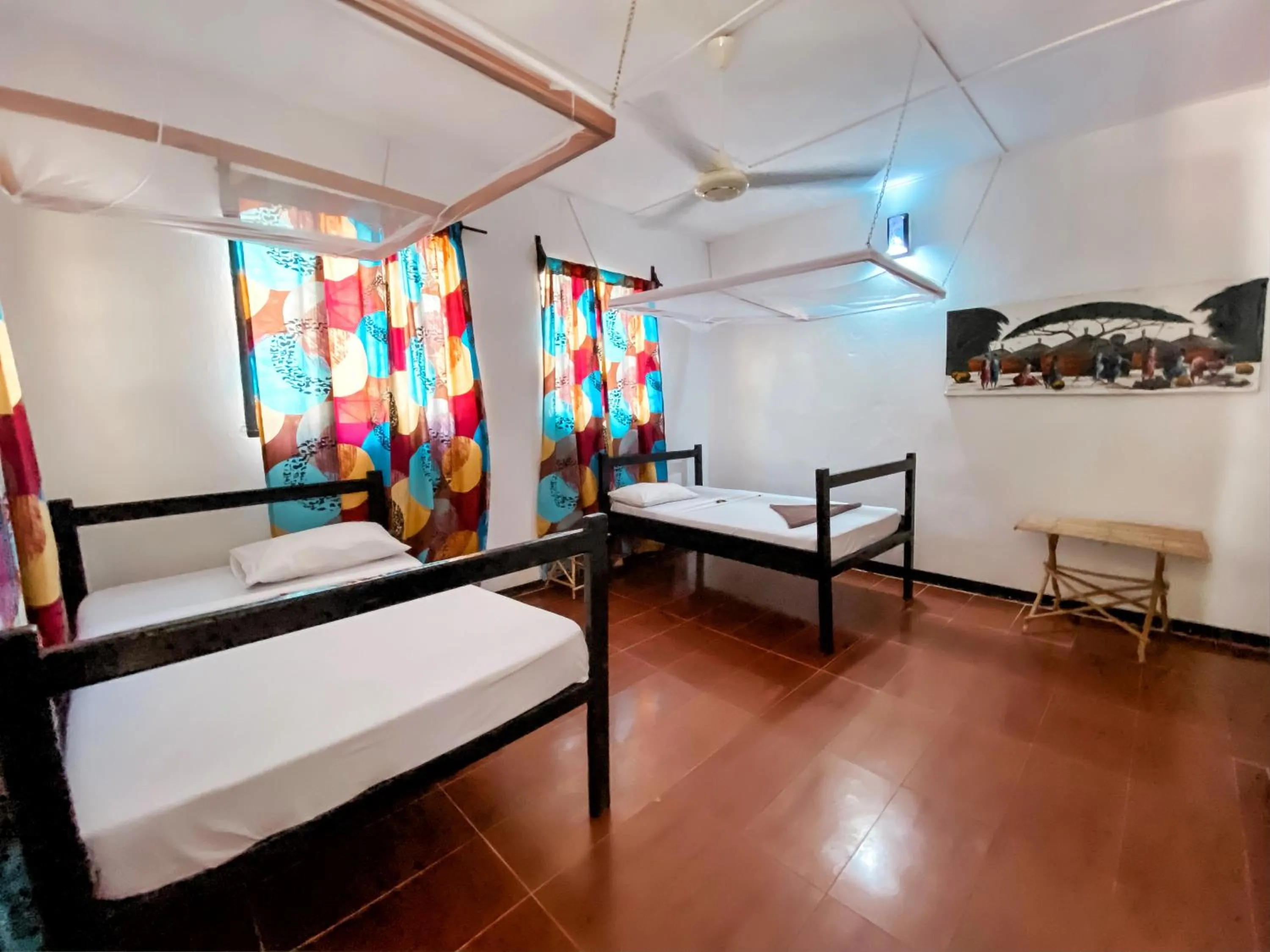 Bed in Papaya Guest House Nungwi