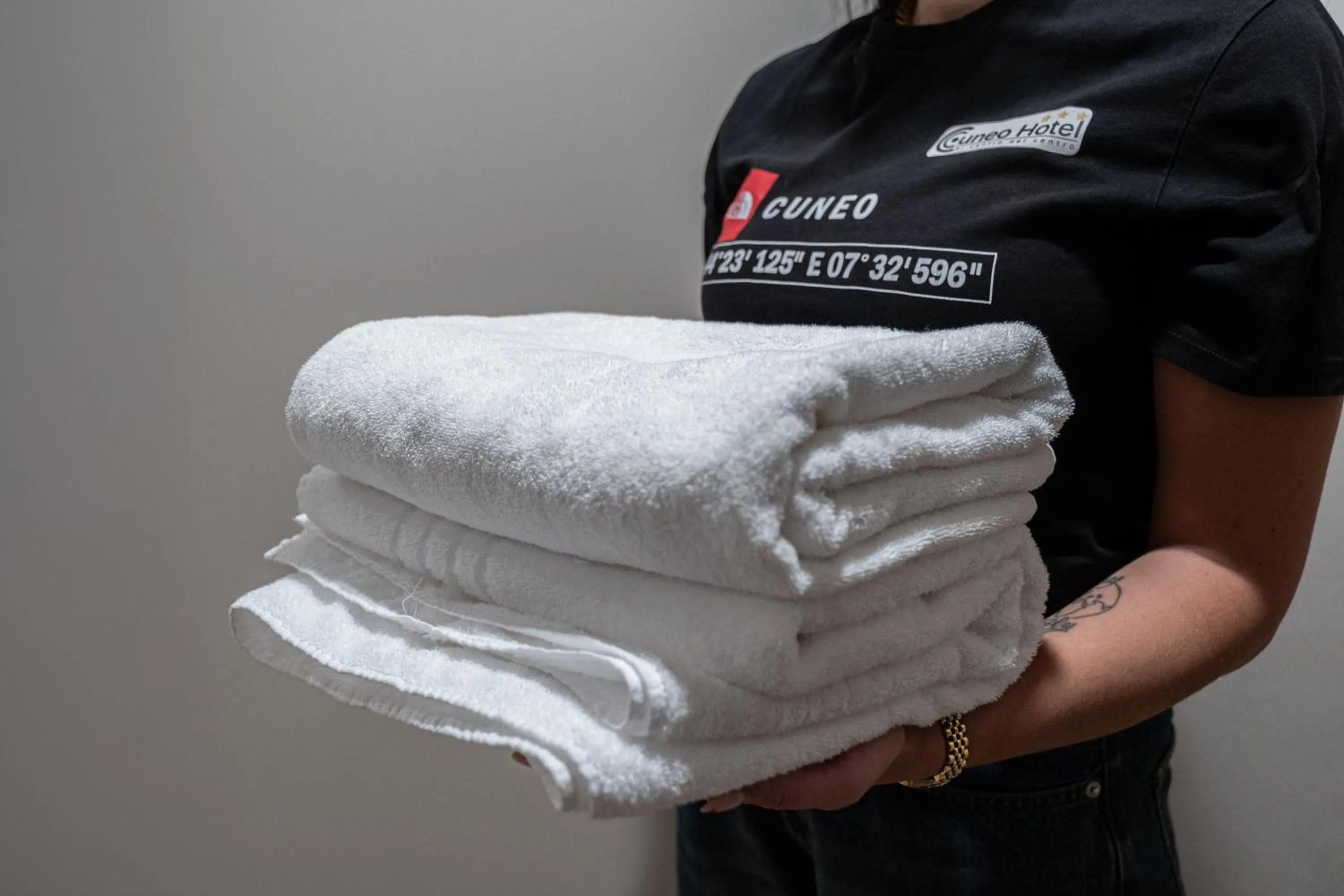 towels in Cuneo Hotel