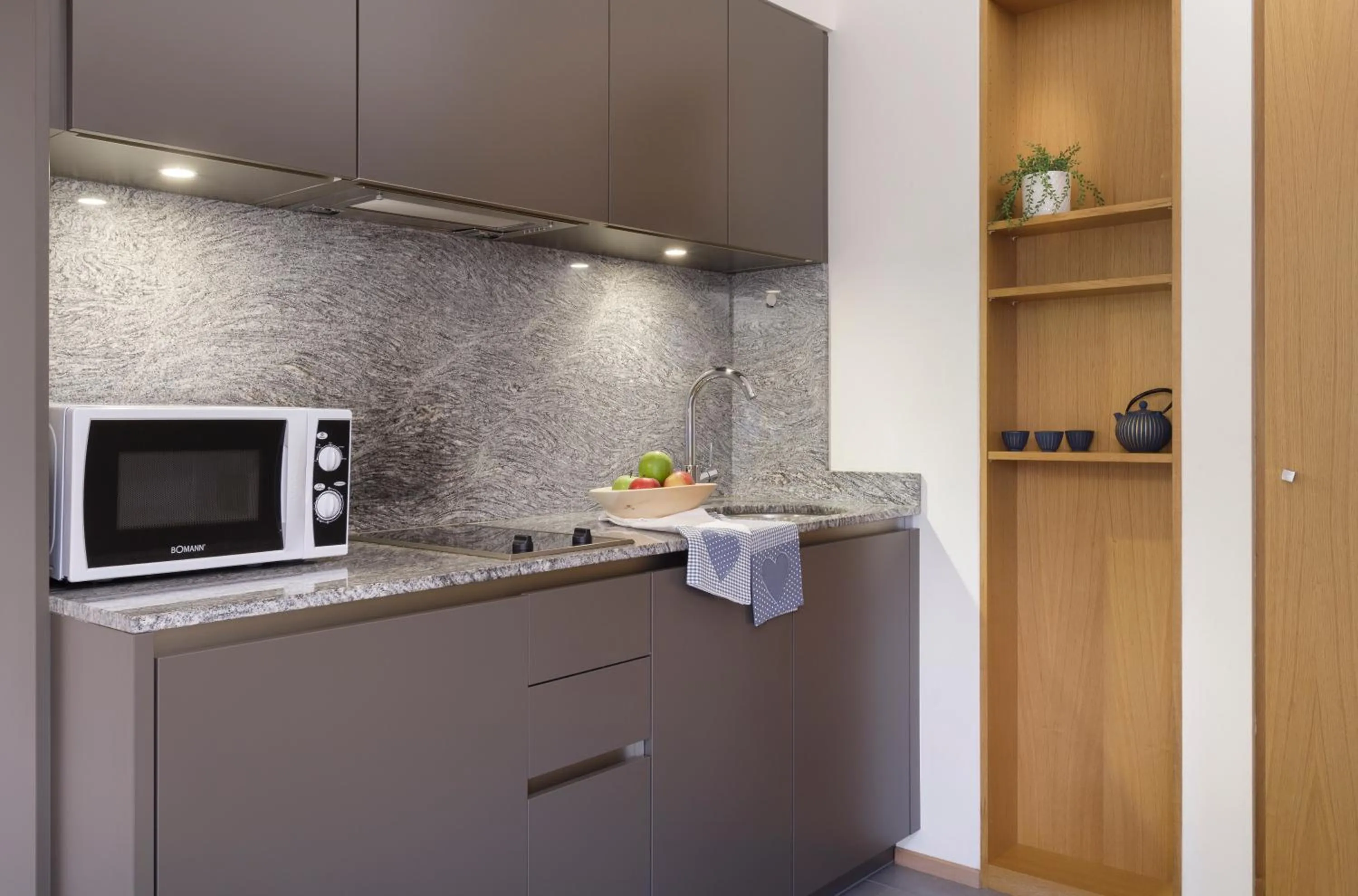 Kitchen or kitchenette in Residence Innichen - San Candido