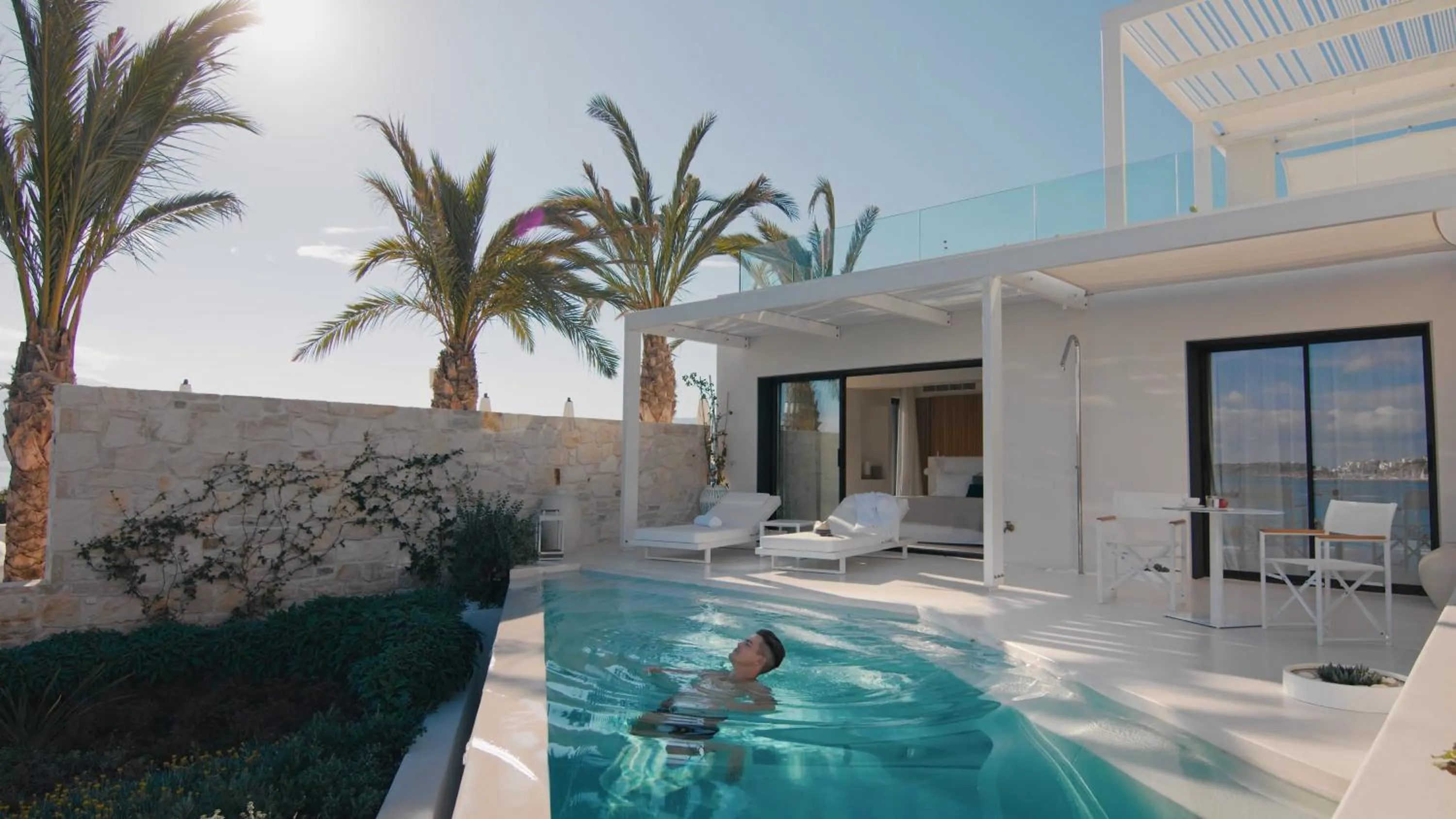 Swimming pool in The Island Concept Luxury Boutique Hotel Heated Pool