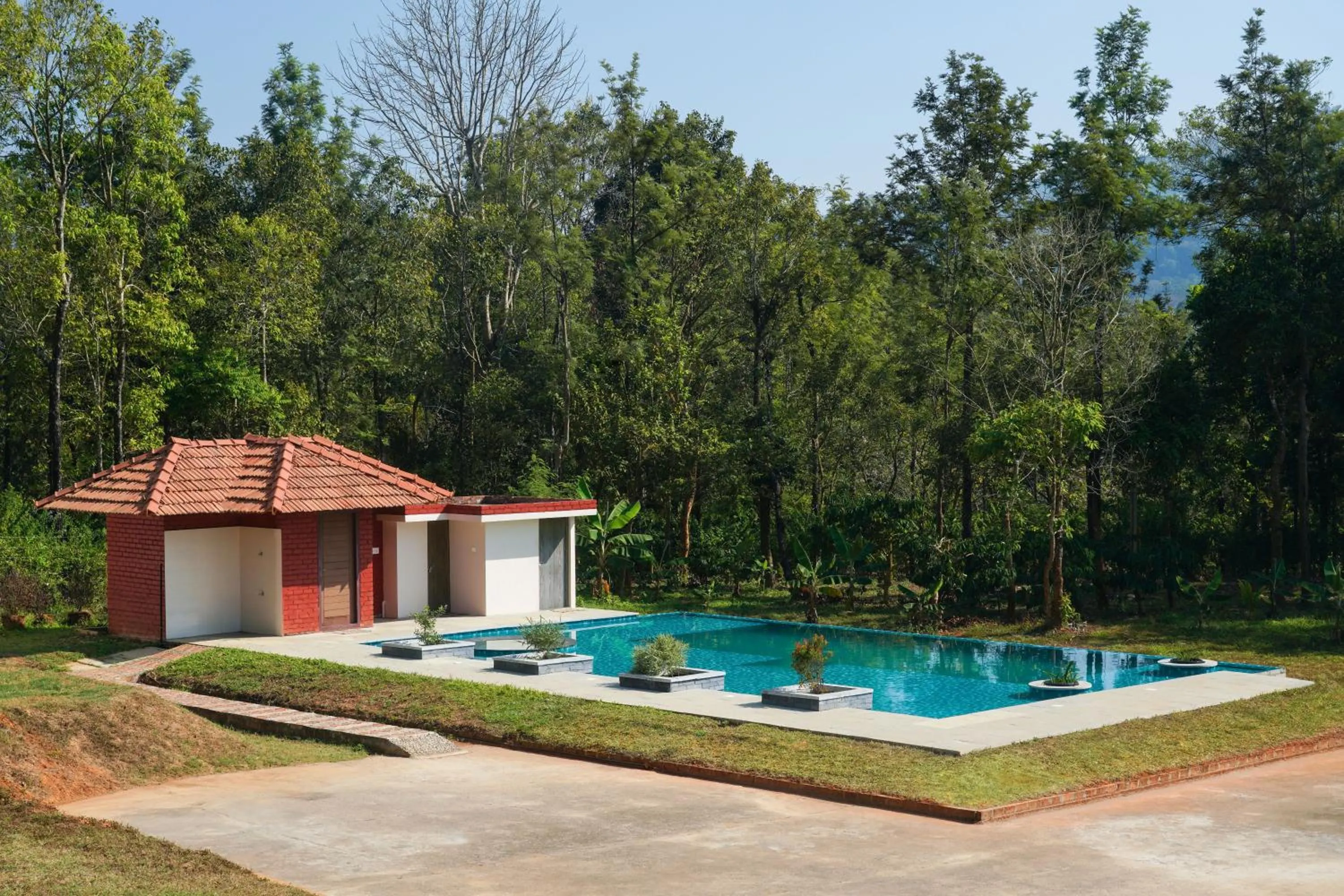 Swimming pool in Agraharam Resorts