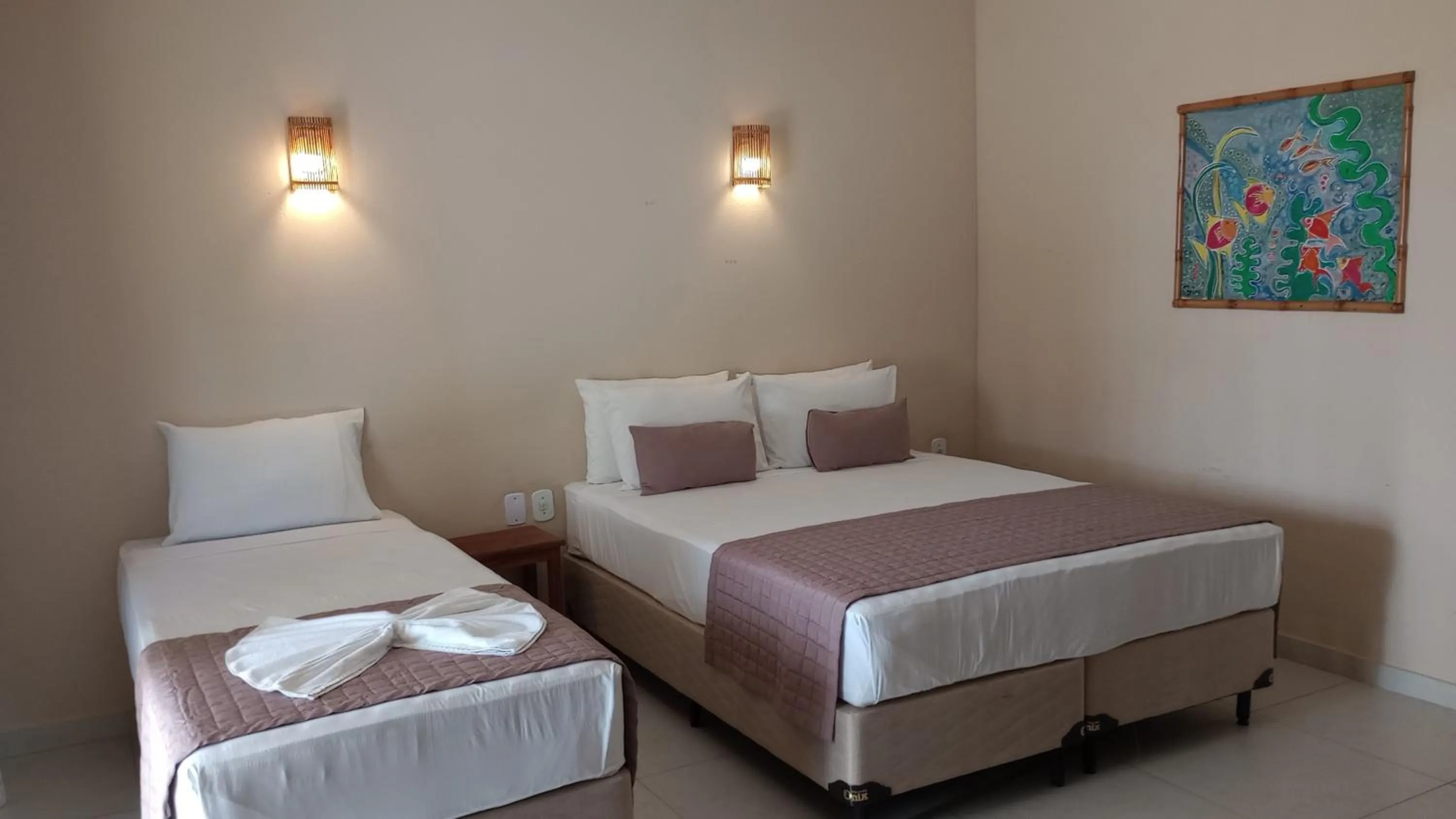 Bed in Hotel Coco Beach